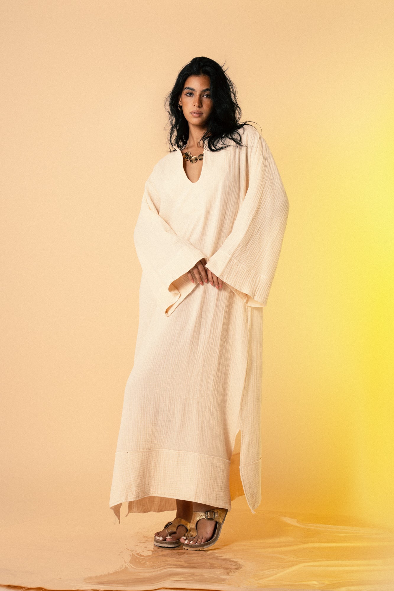 Oasis Dress - Butter yellow