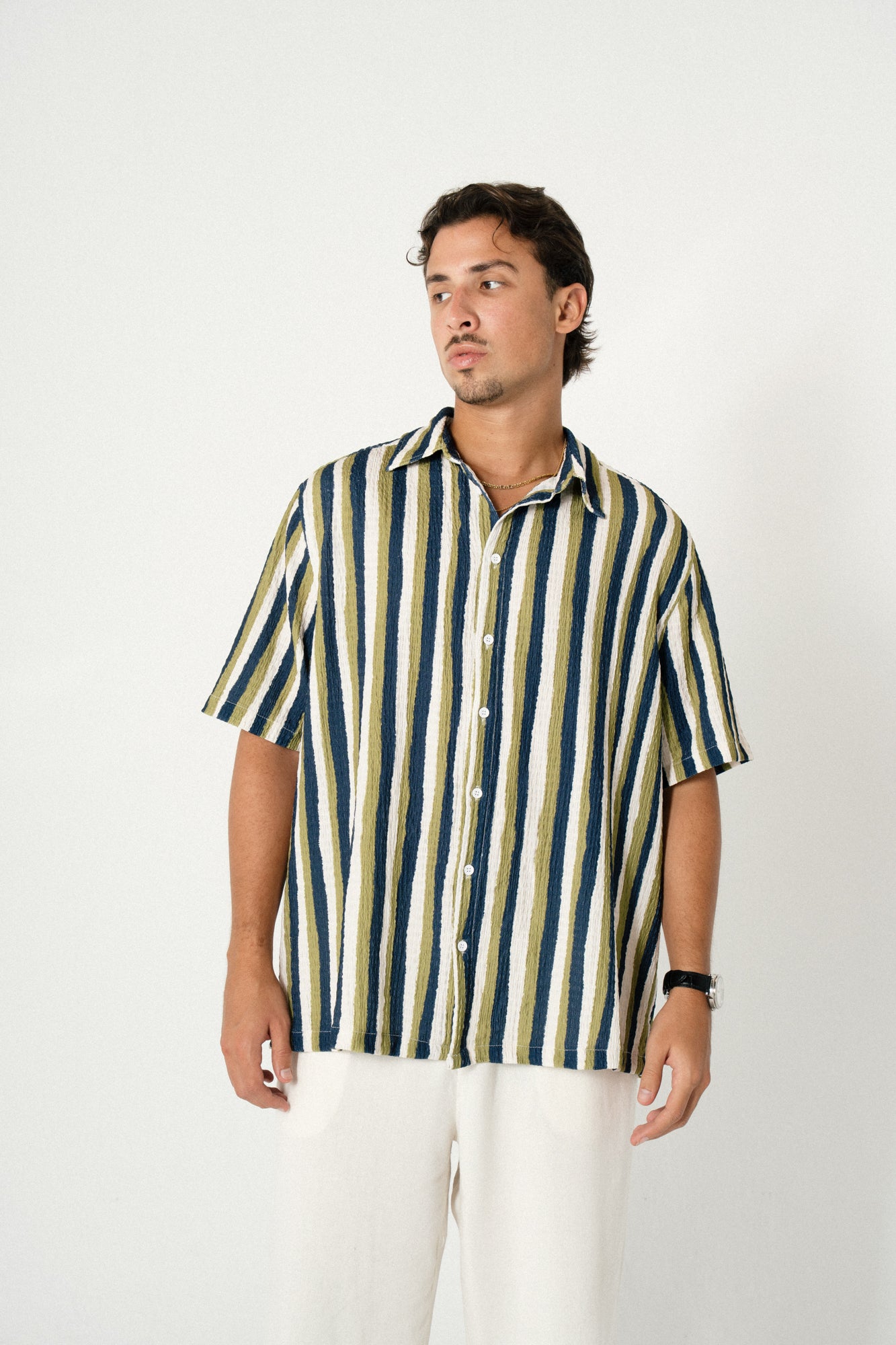 Nomad Stripes Shirt - earthy