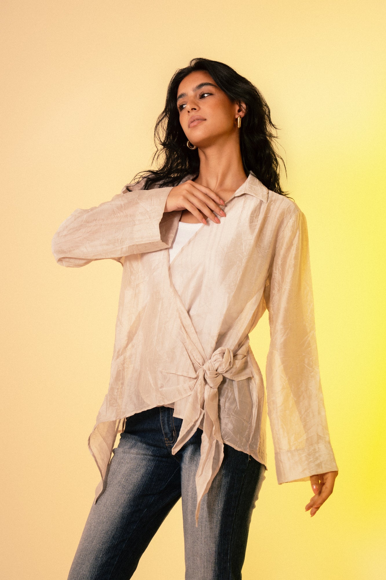 Alba Top - Light Beige