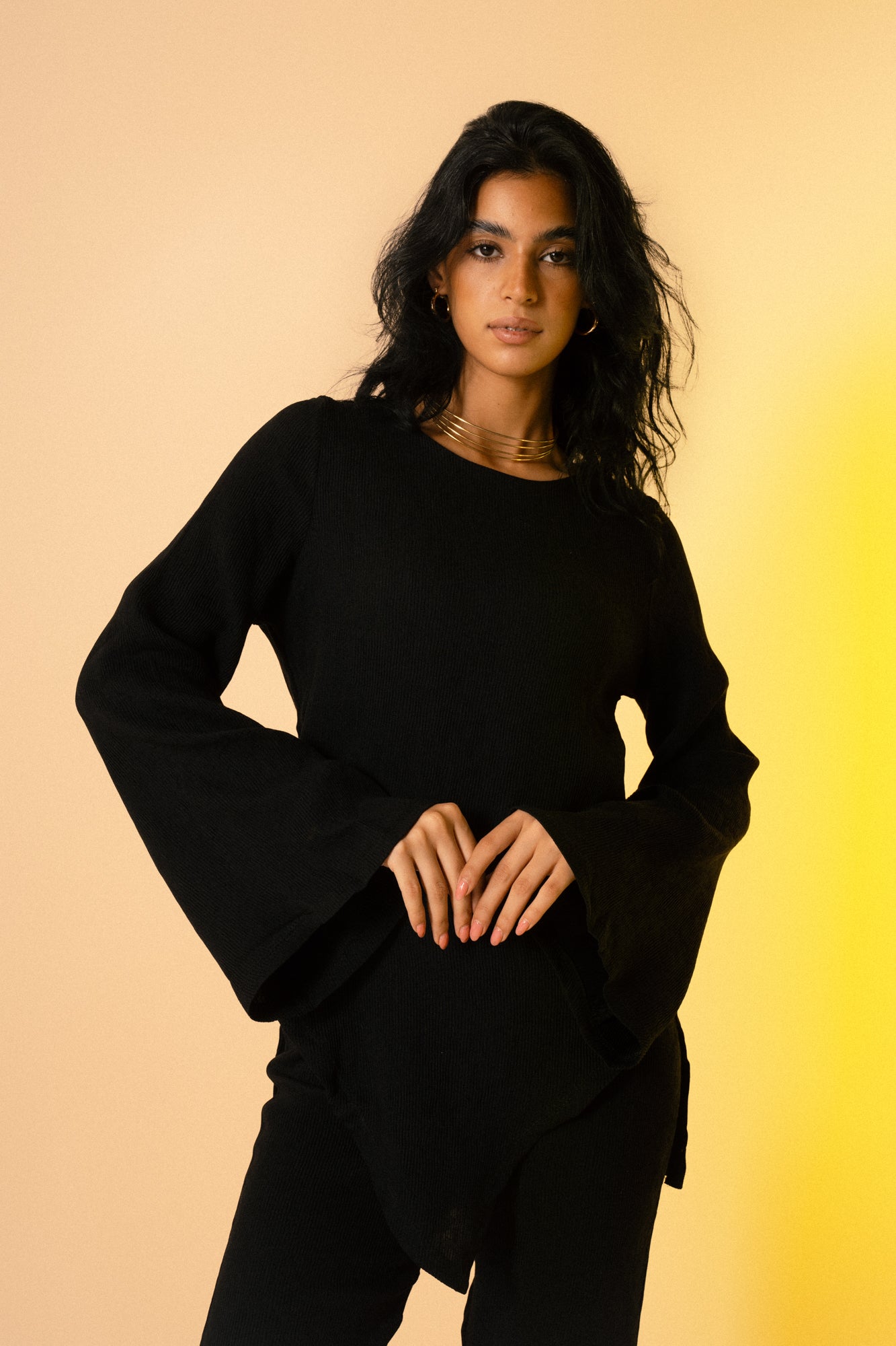 Earthen Flow Top - Black