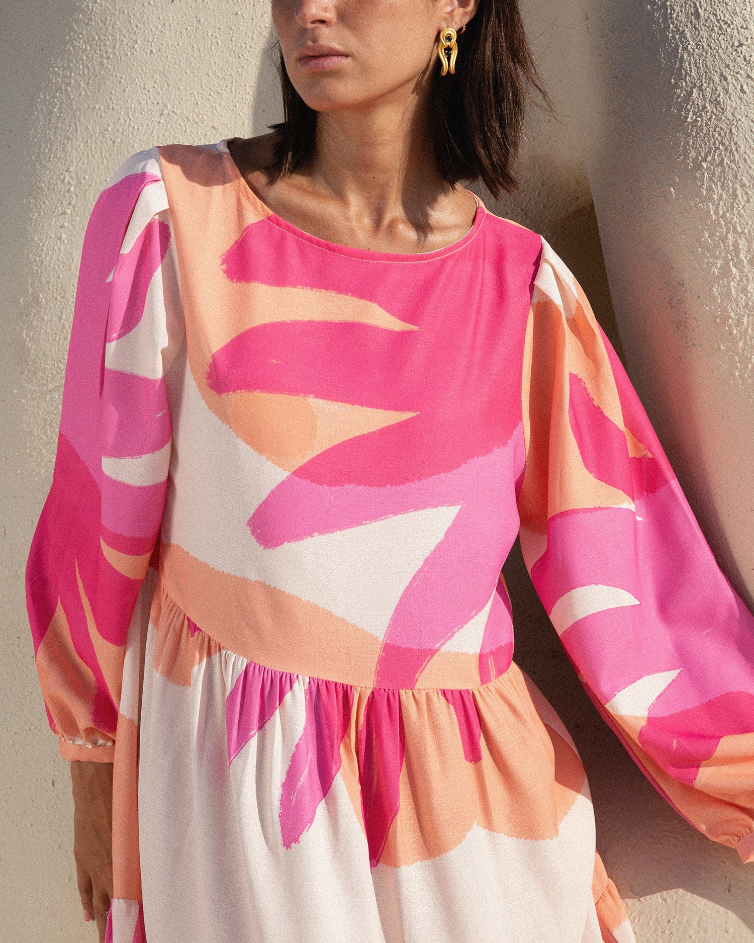 Cloud dress with full sleeves