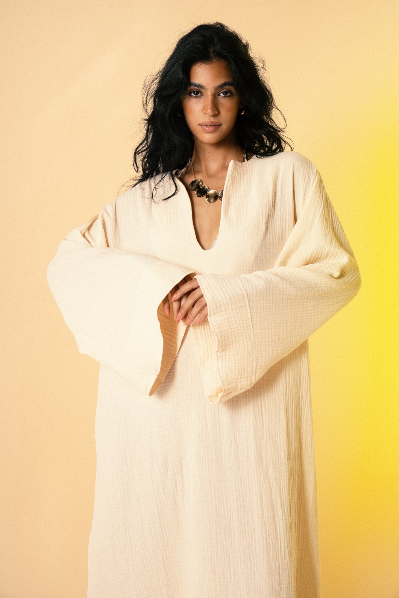 Oasis Dress - Butter yellow