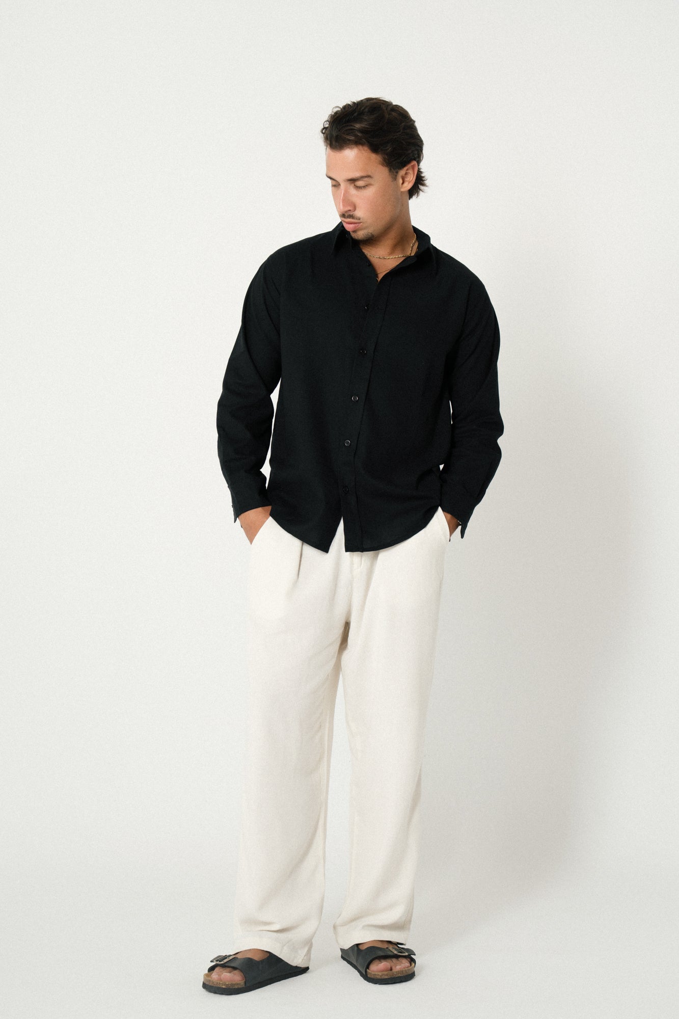 Men Full Sleeves Linen Shirts