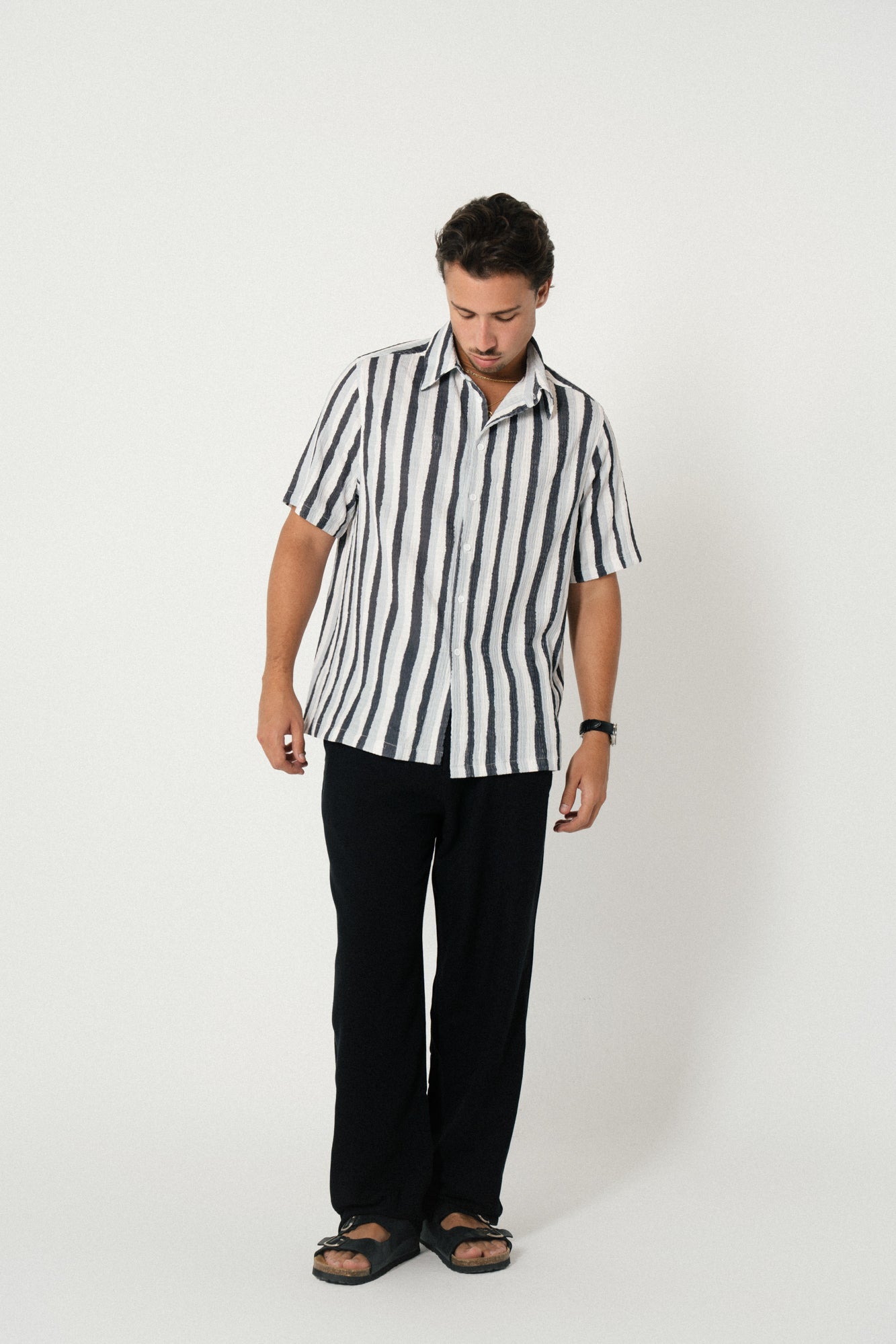 Nomad Stripes Shirt - Grey