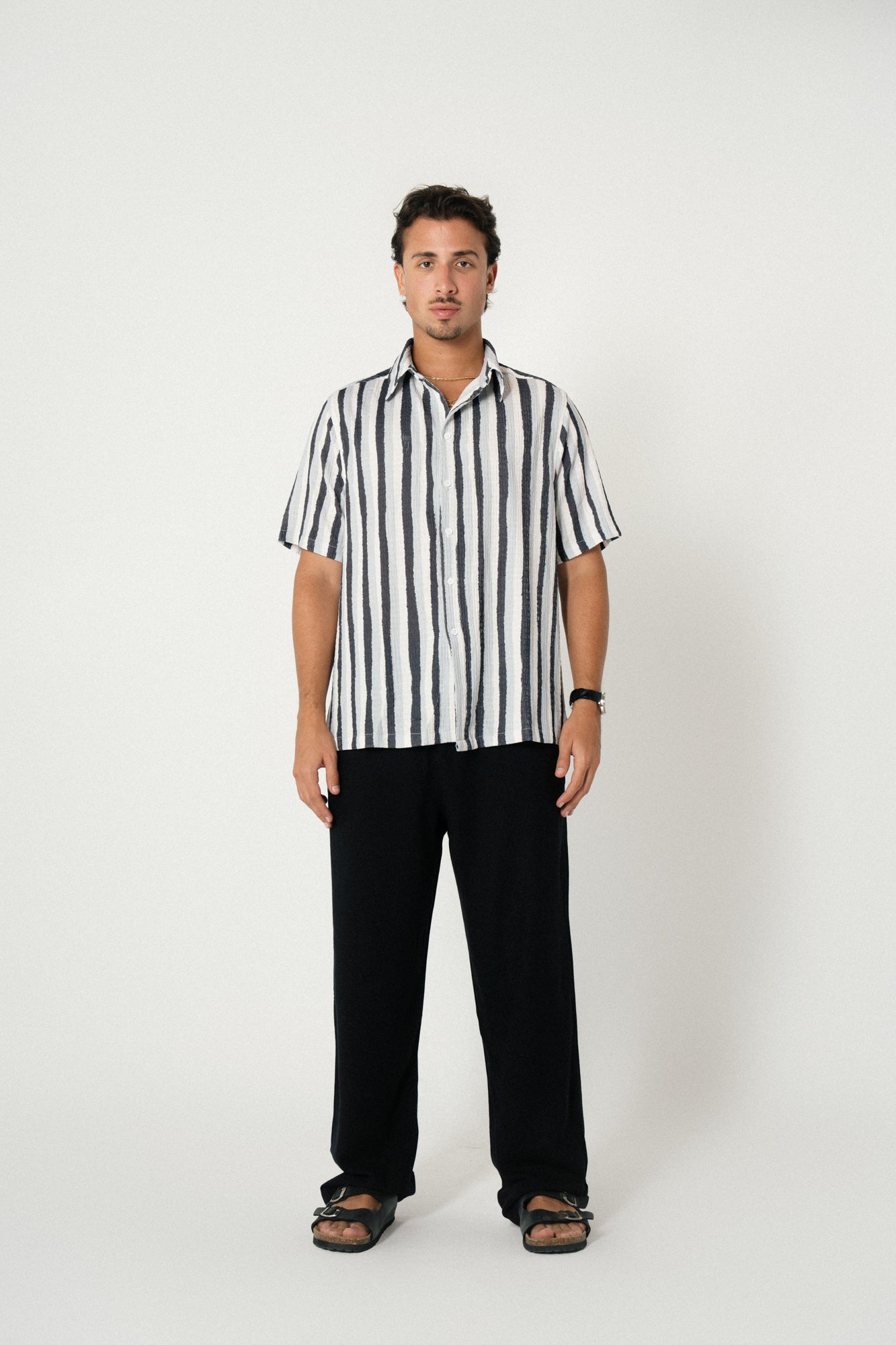 Nomad Stripes Shirt - Grey