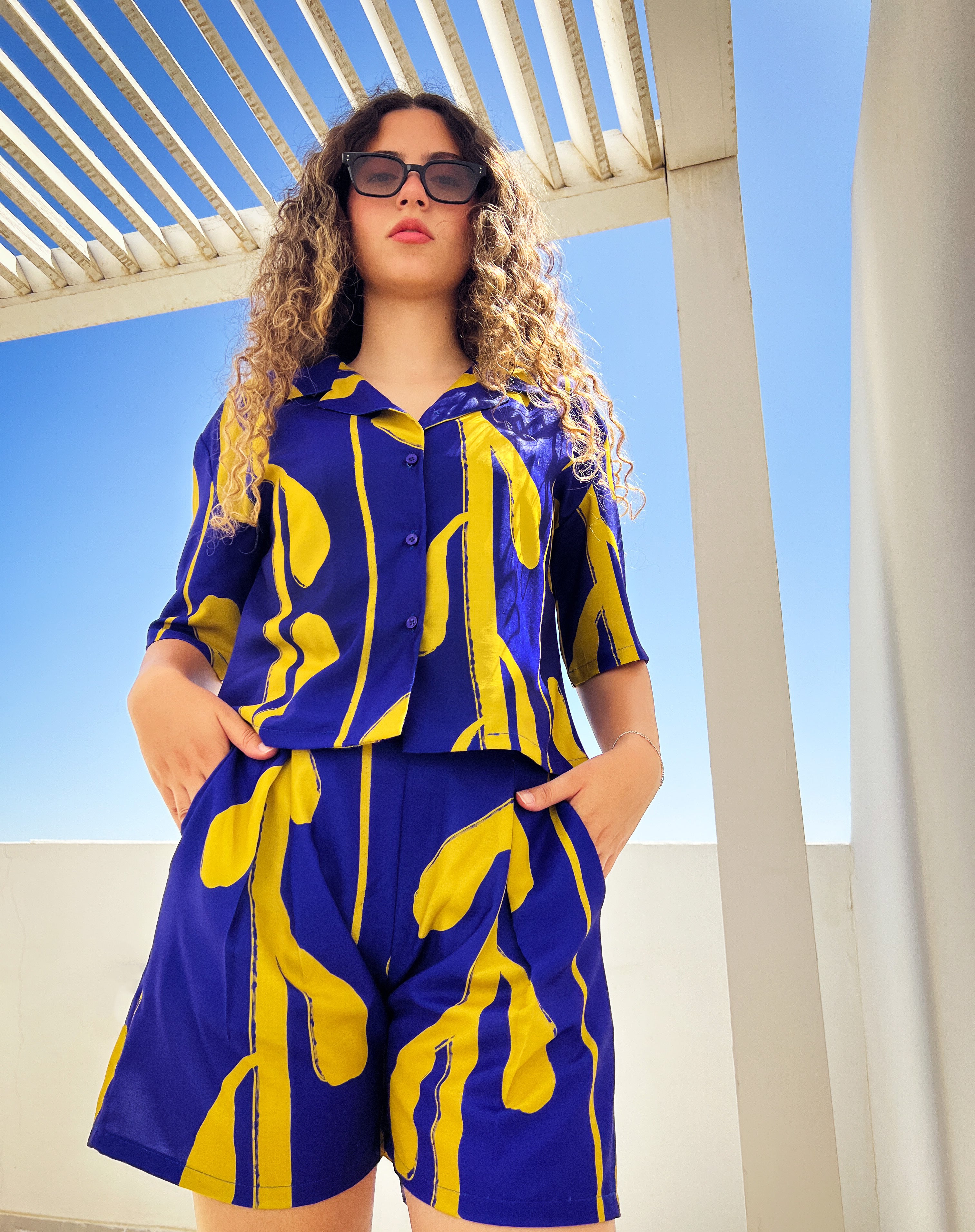 Urban Girl - Blue X lime