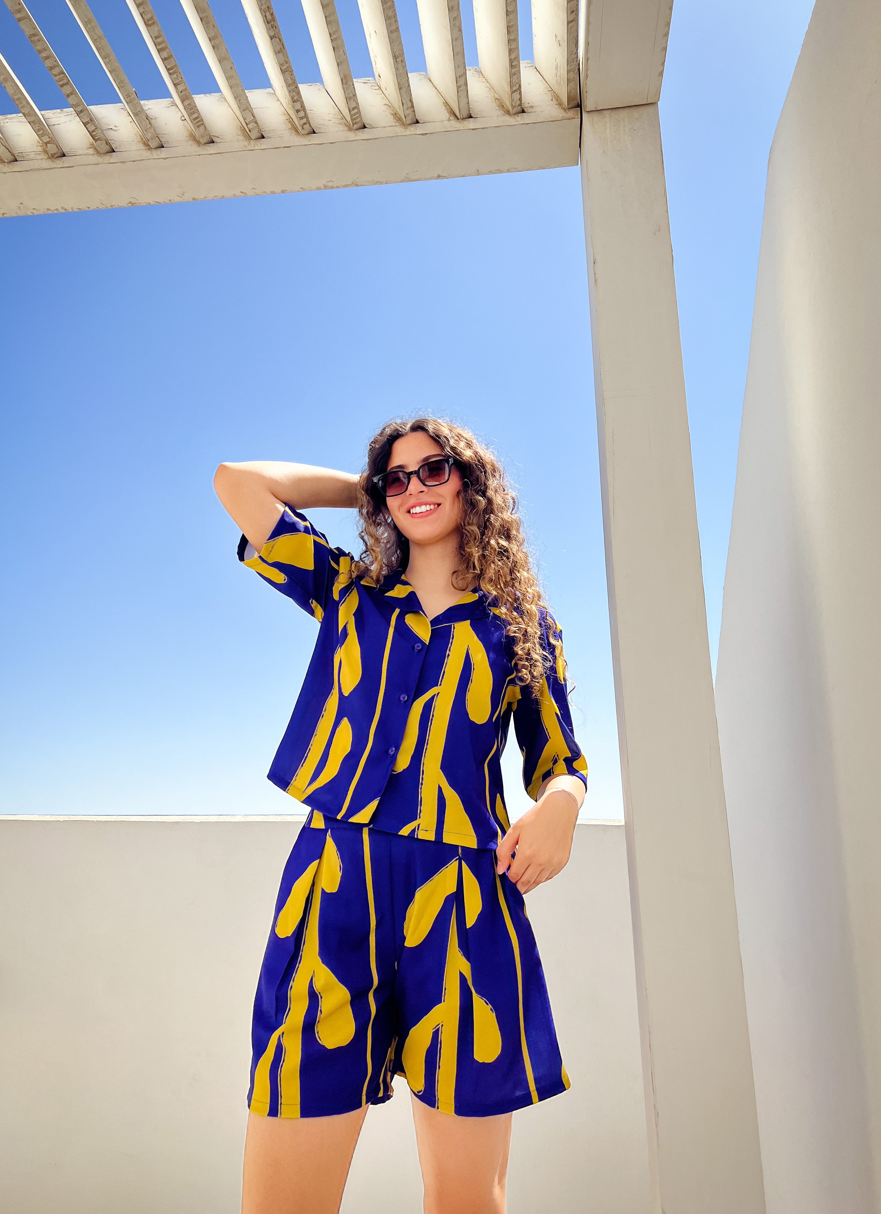 Urban Girl - Blue X lime