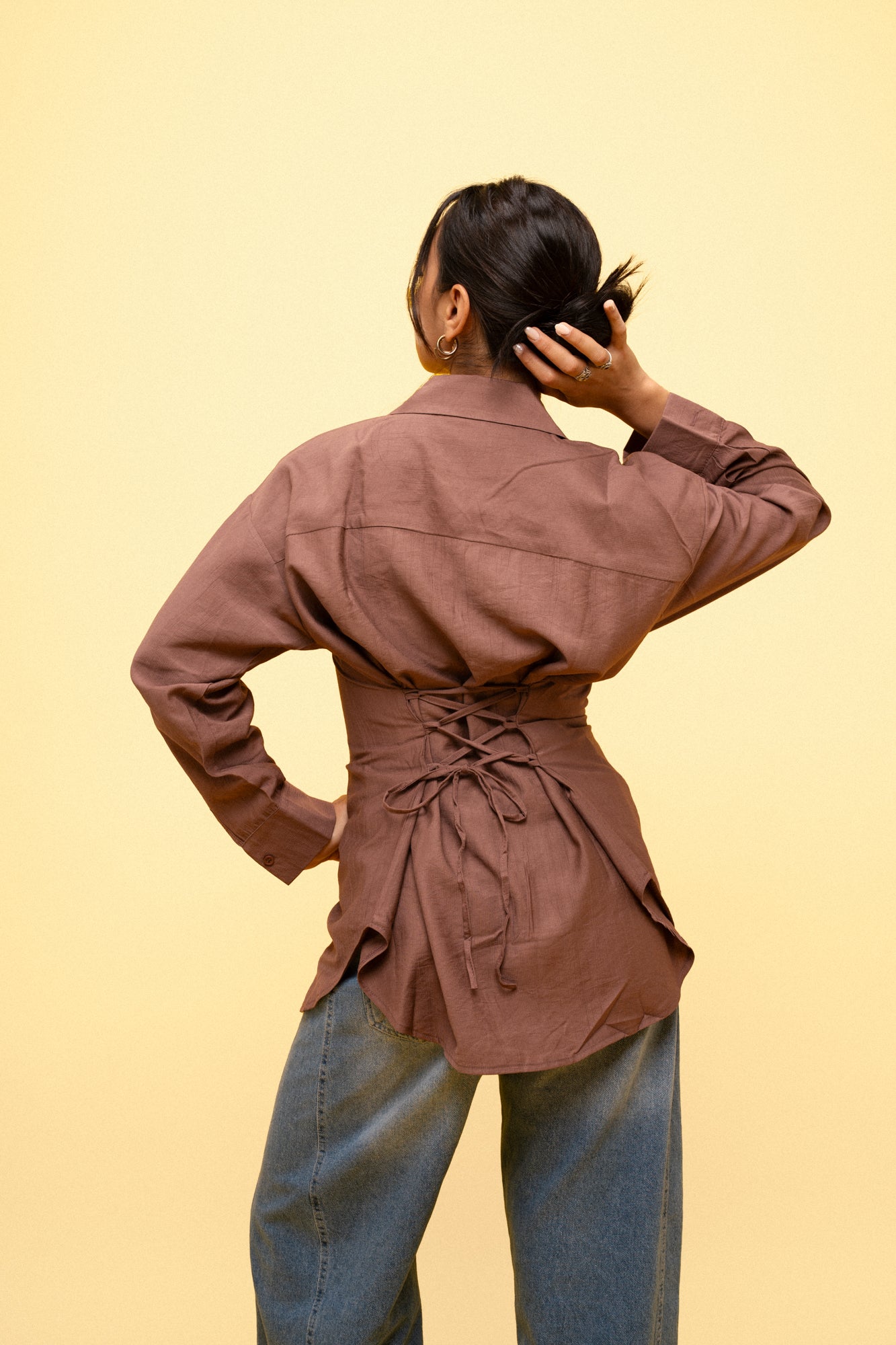 Snatched Shirt in Brown