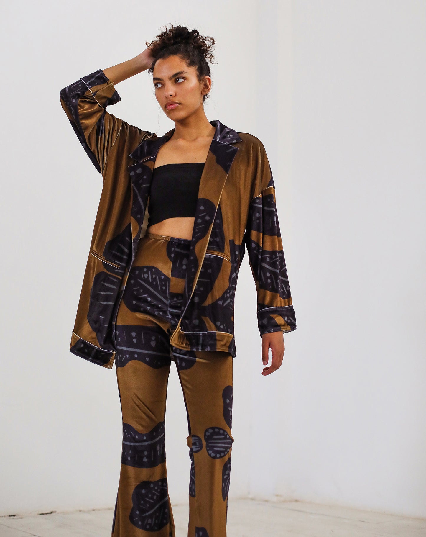 Velvet Set - Brown