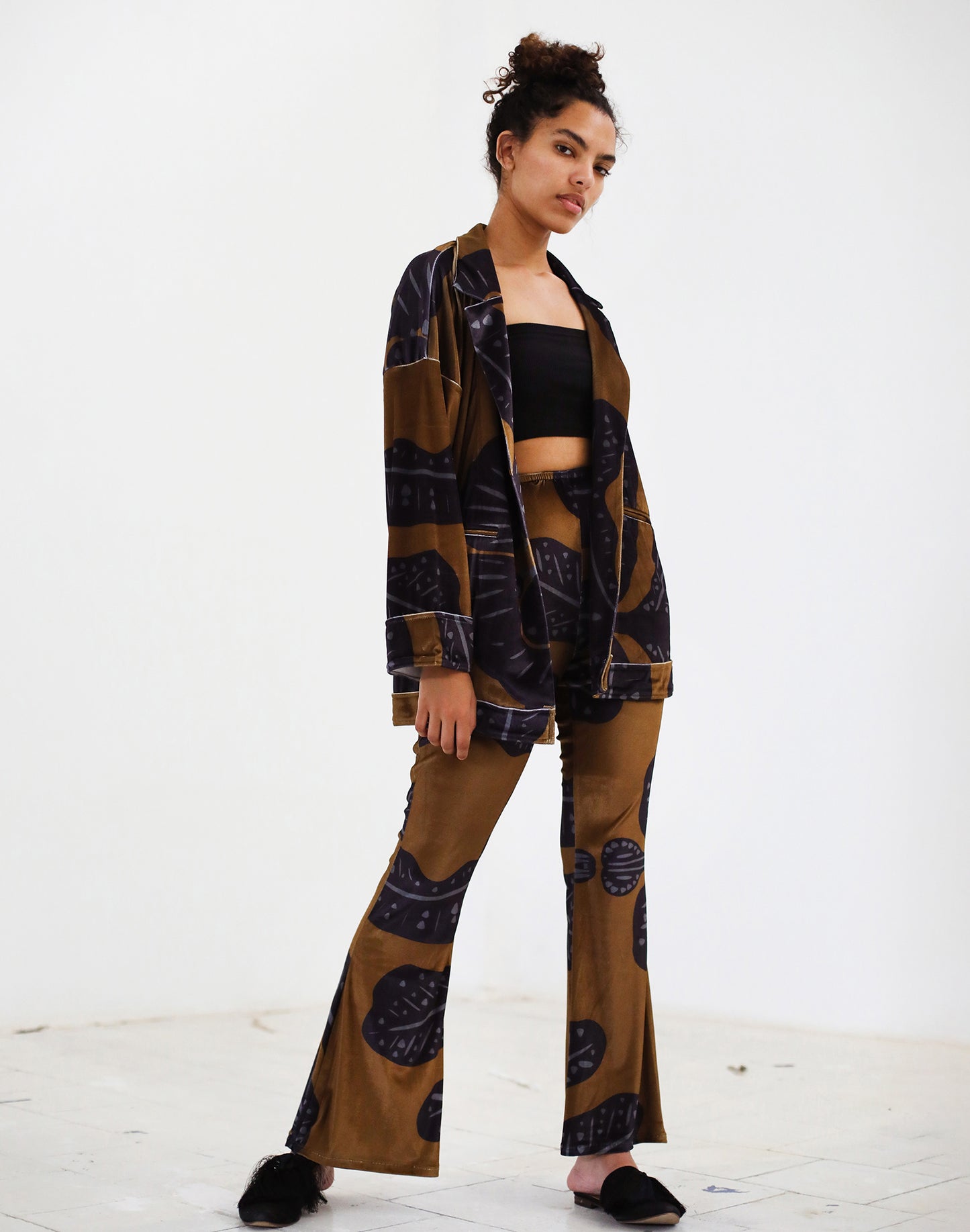 Velvet Set - Brown