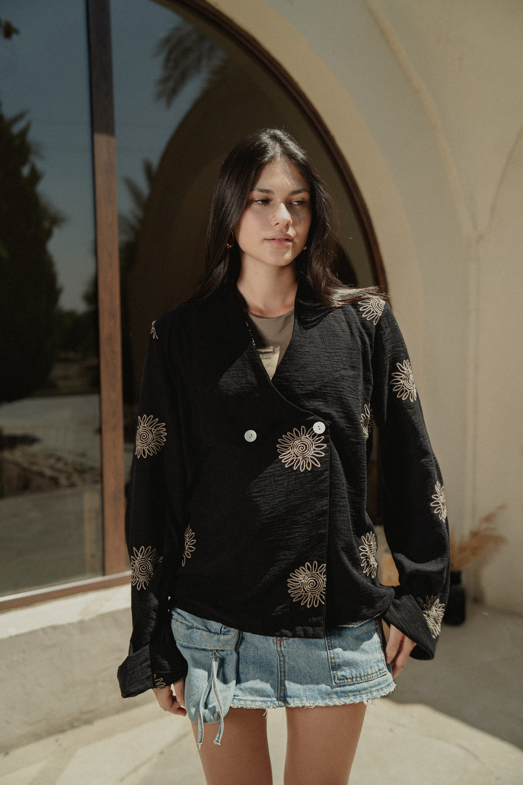 Sa World embroidery shirt - The Sunflower