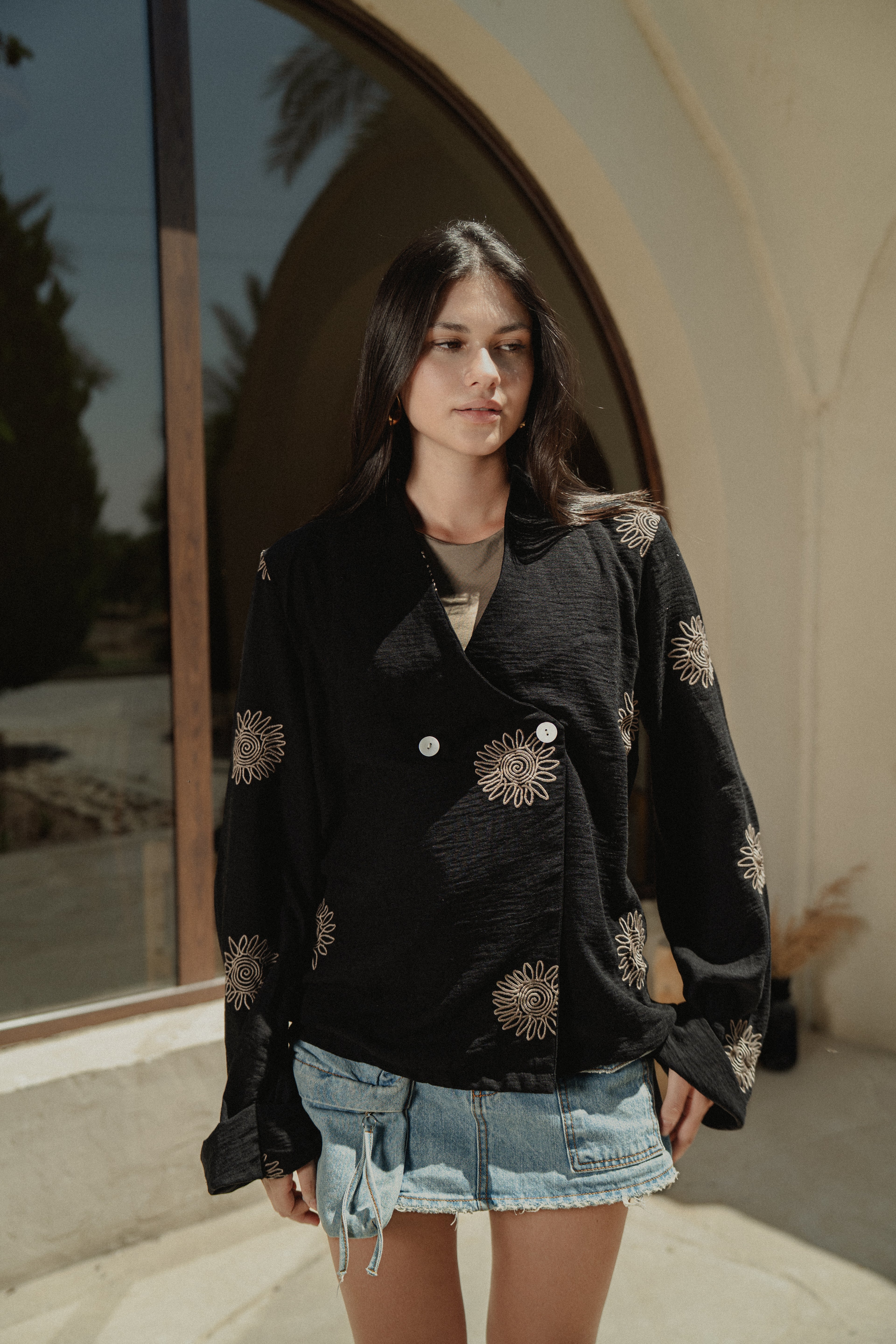 Sa World embroidery shirt - The Sunflower