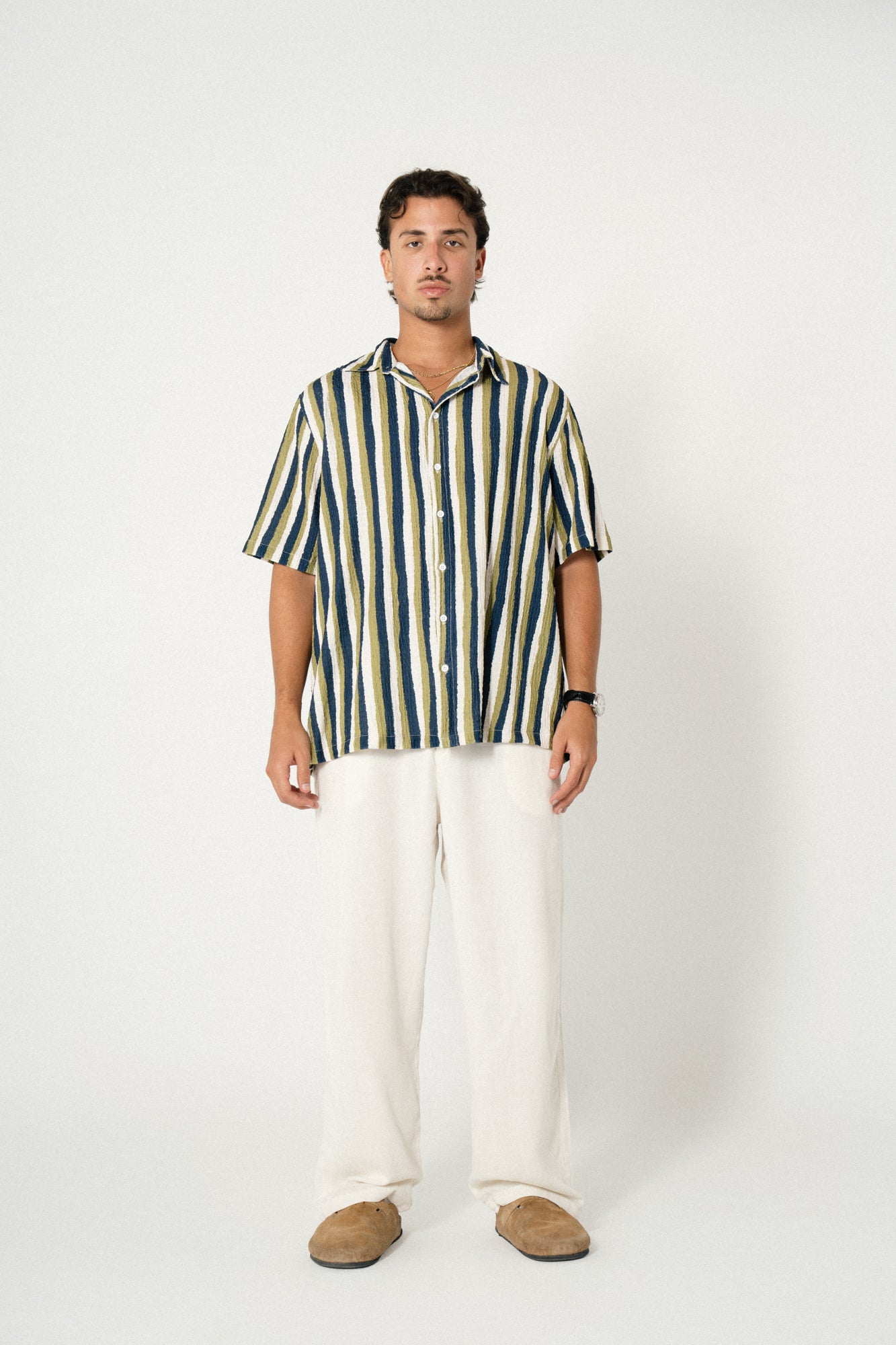 Nomad Stripes Shirt - earthy
