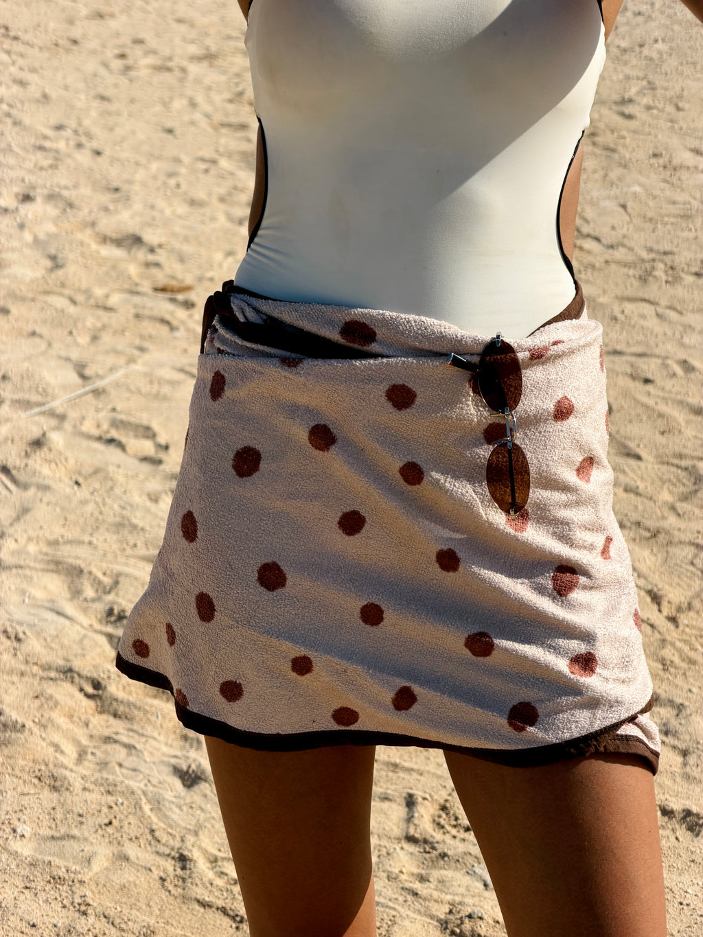 Short towel wrap skirt
