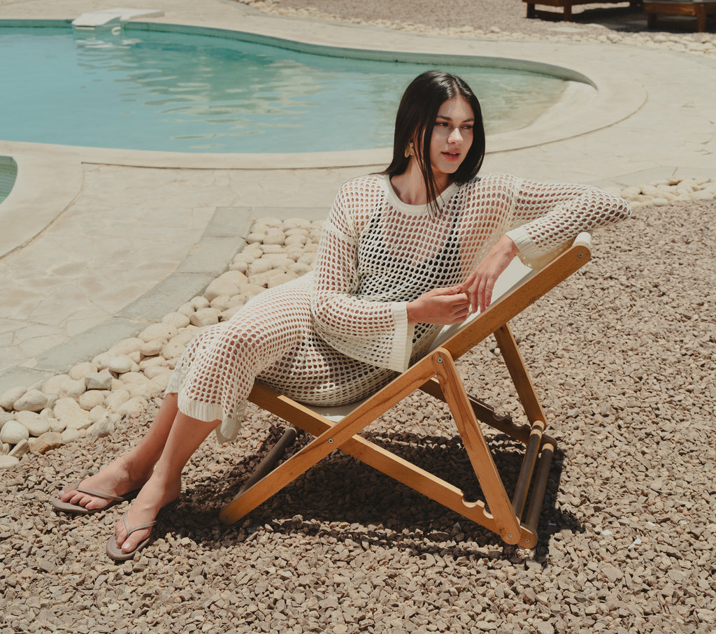 Crochet dress - Offwhite