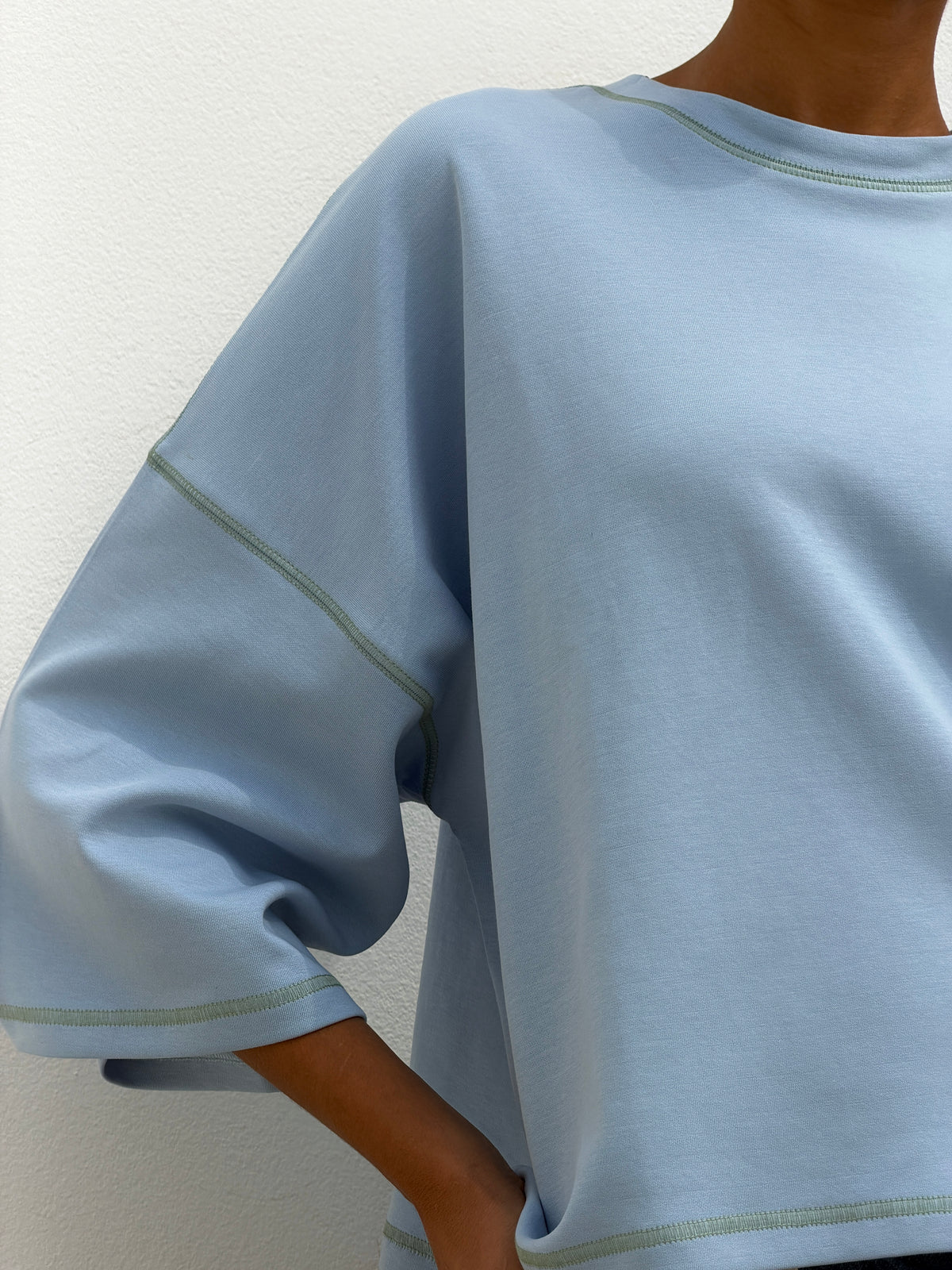 On The Go Tee - Light Blue