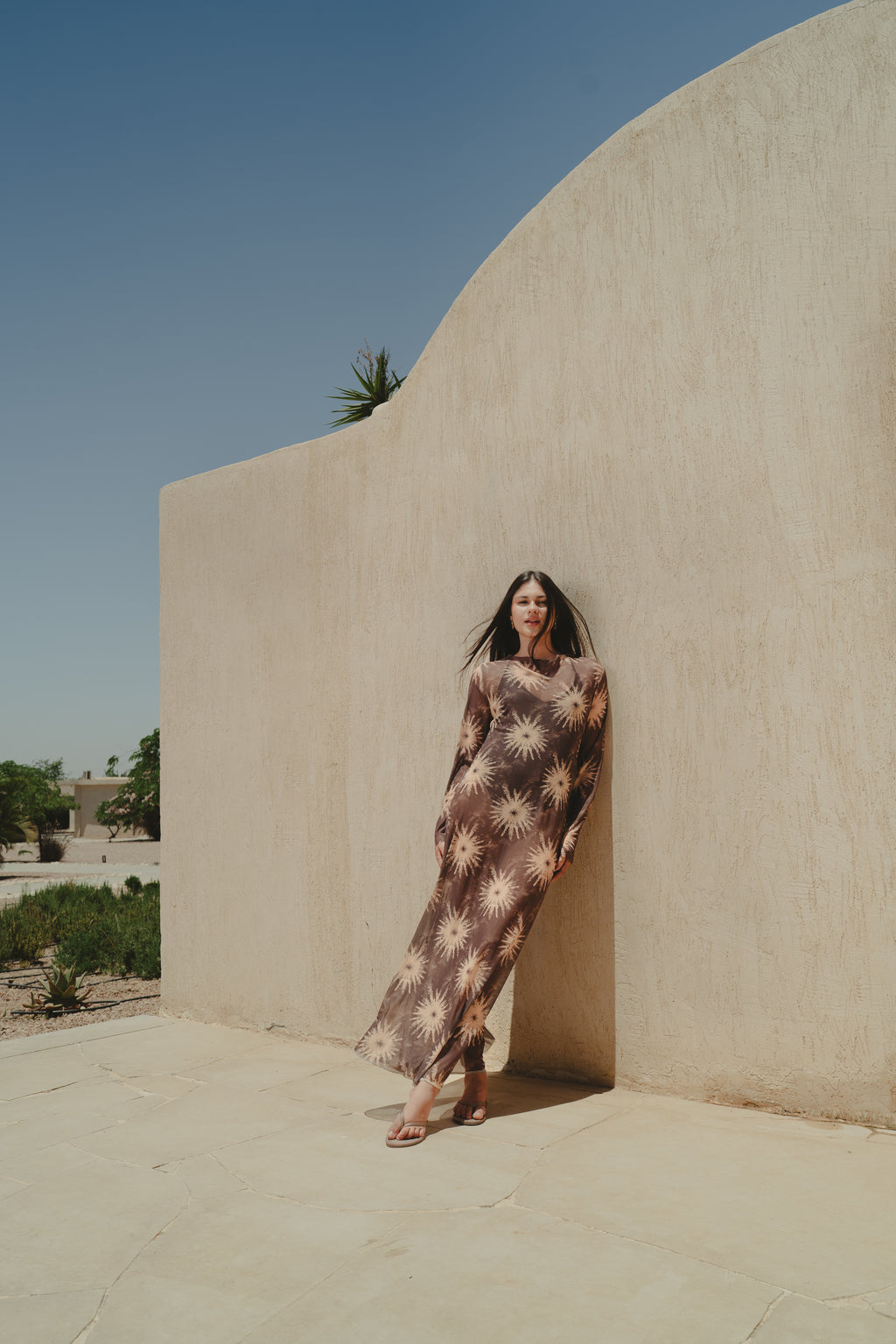 Sunny mesh coverup - Brown