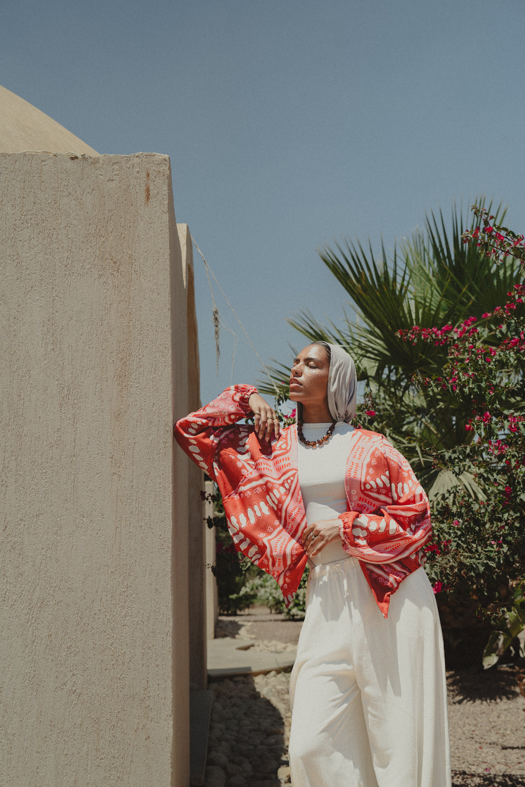 City Girl summer jacket - Red X Pink