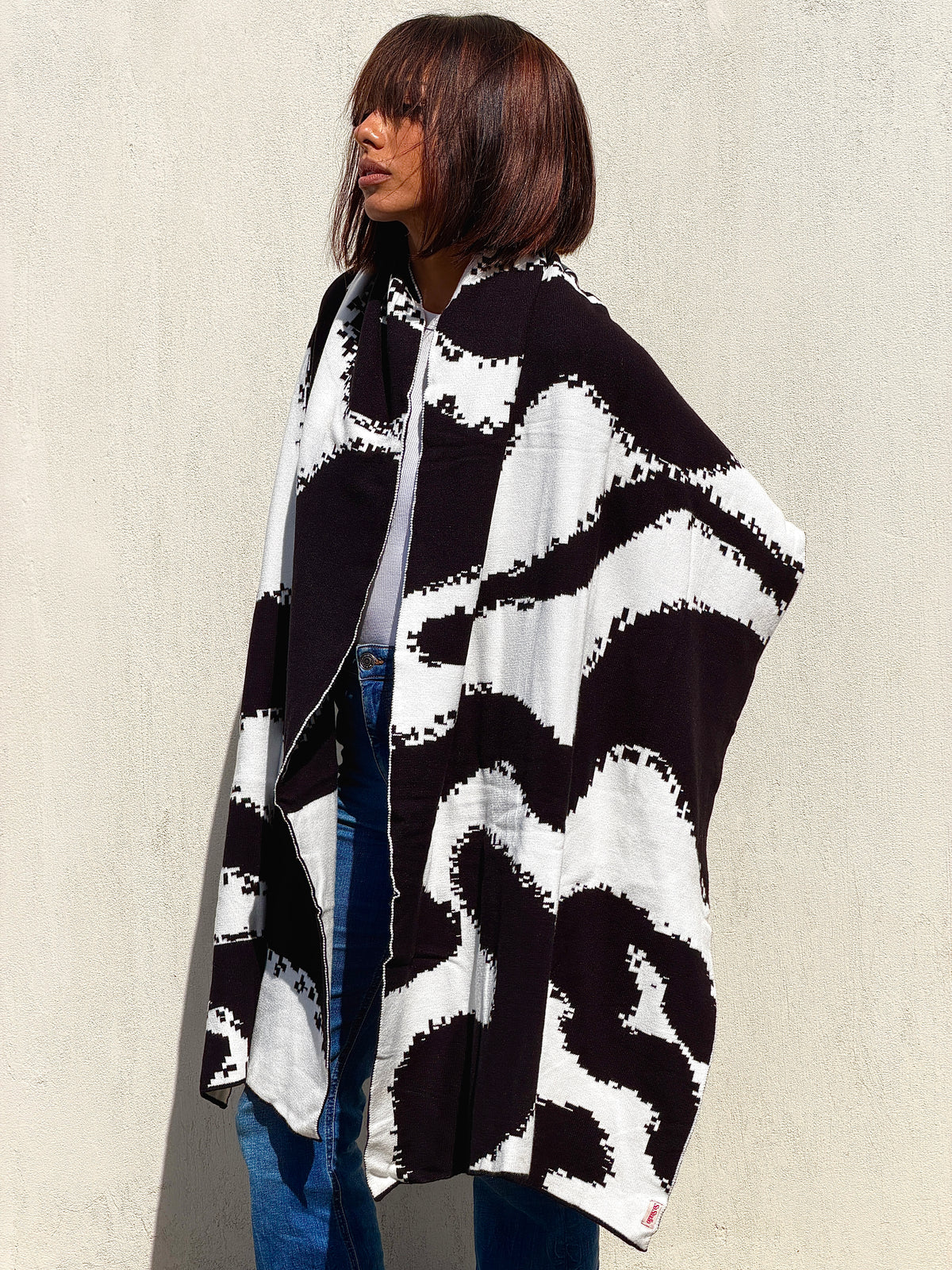 Areeba Scarf - Black X White