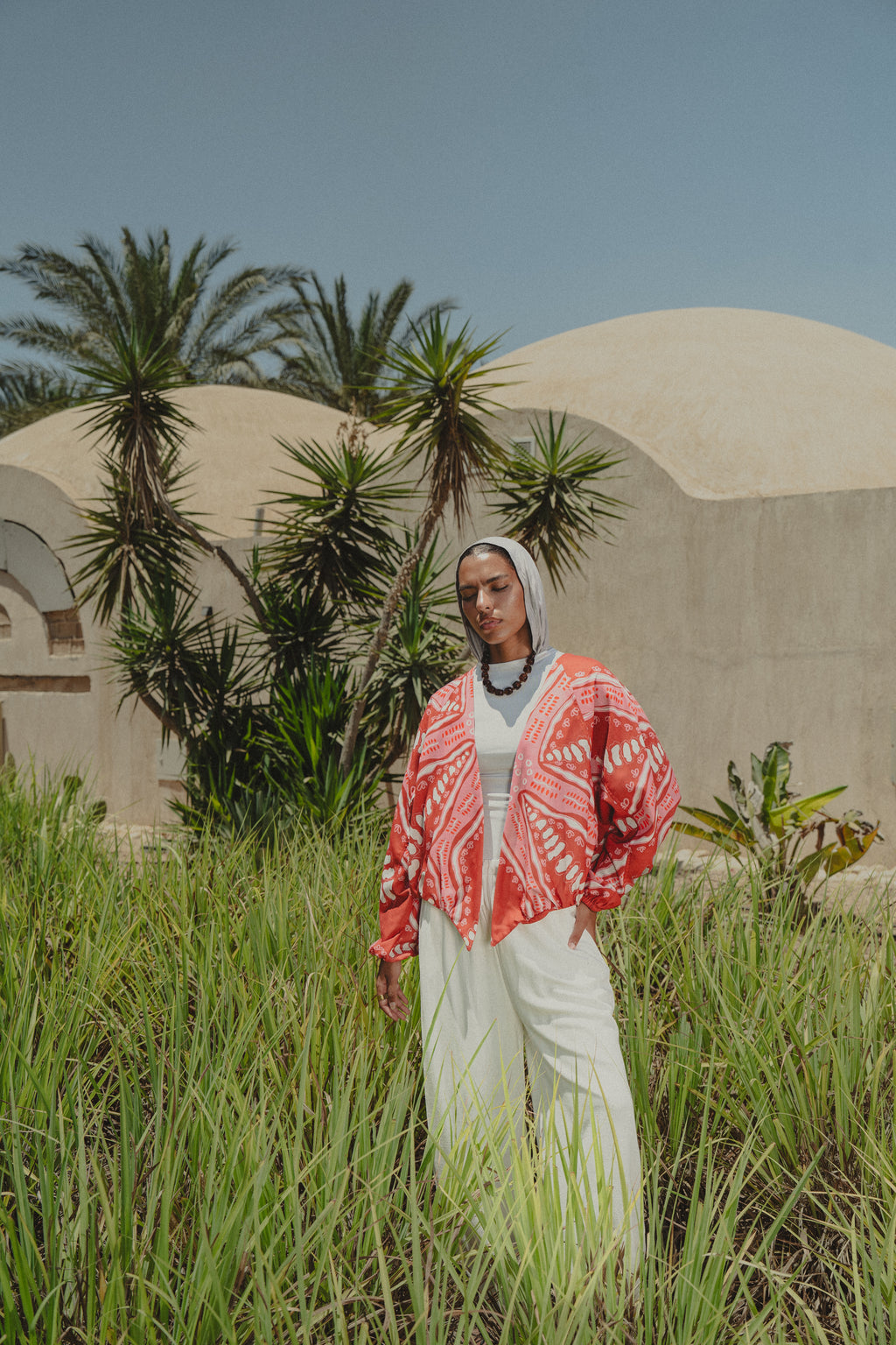 City Girl summer jacket - Red X Pink