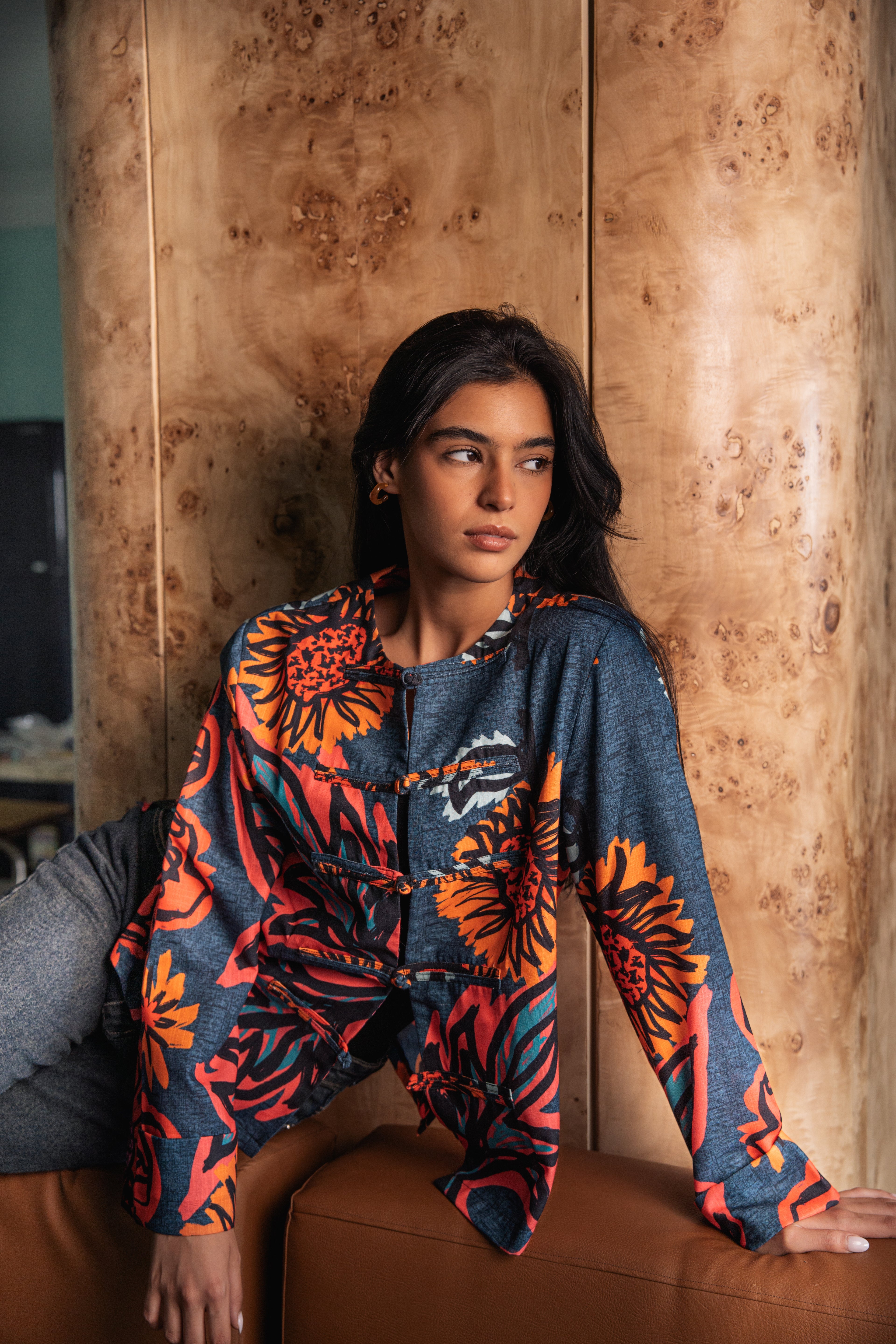 Hanayaka Linen Jacket