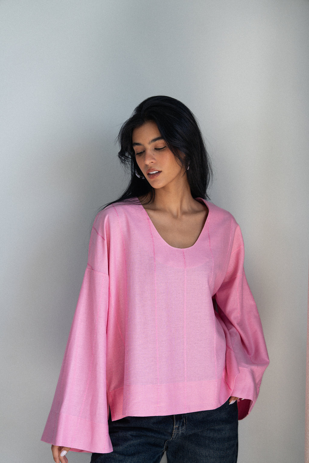 Candy Linen Top - Pink