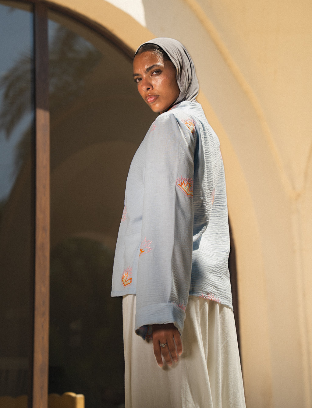 Sa World embroidery shirt - The Flower