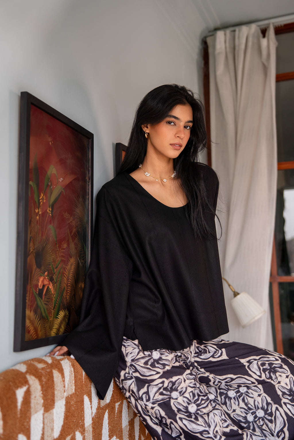 Candy Linen Top - Black
