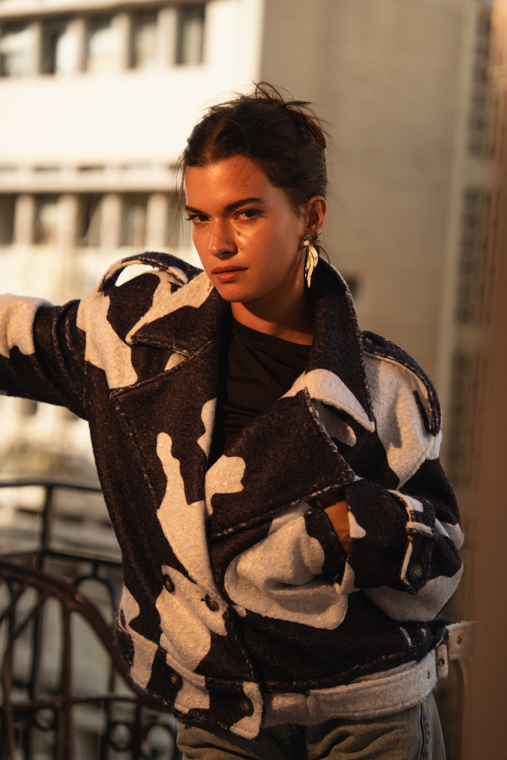 Moss Jacket in Dark Brown