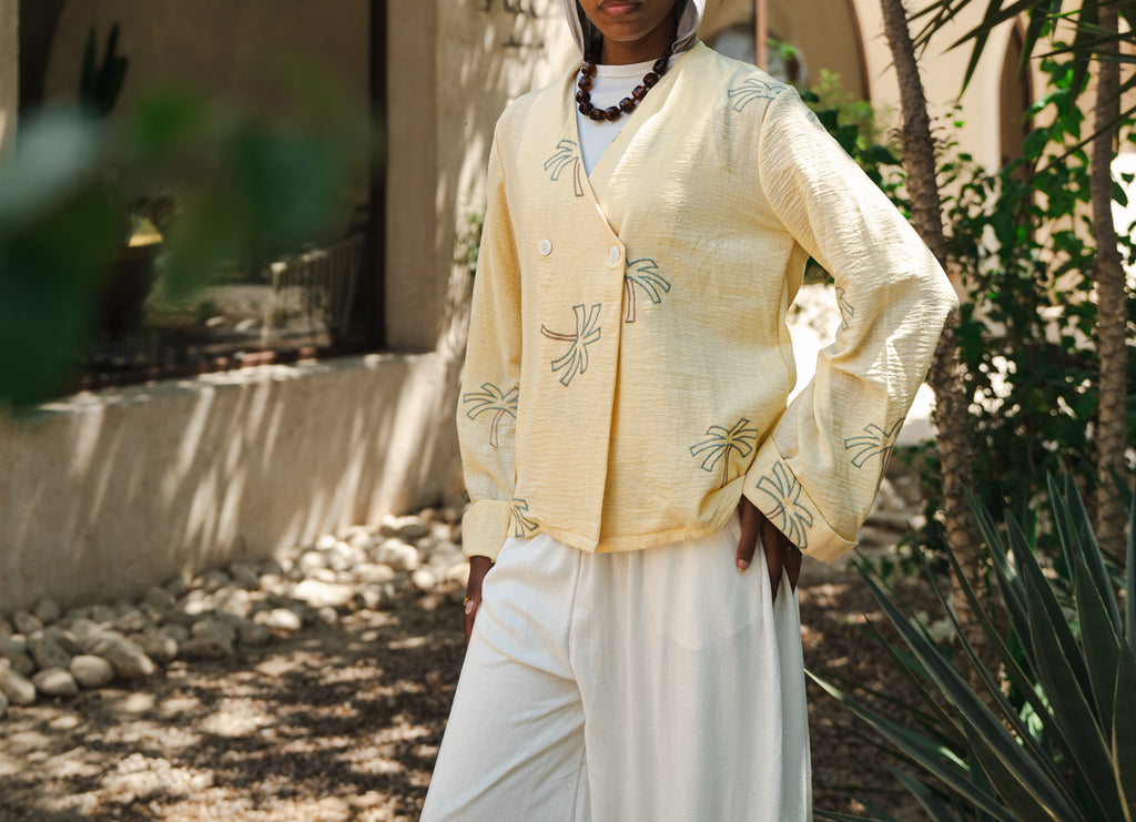 Sa World embroidery shirt - The Palm