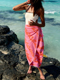 Long towel wrap skirt
