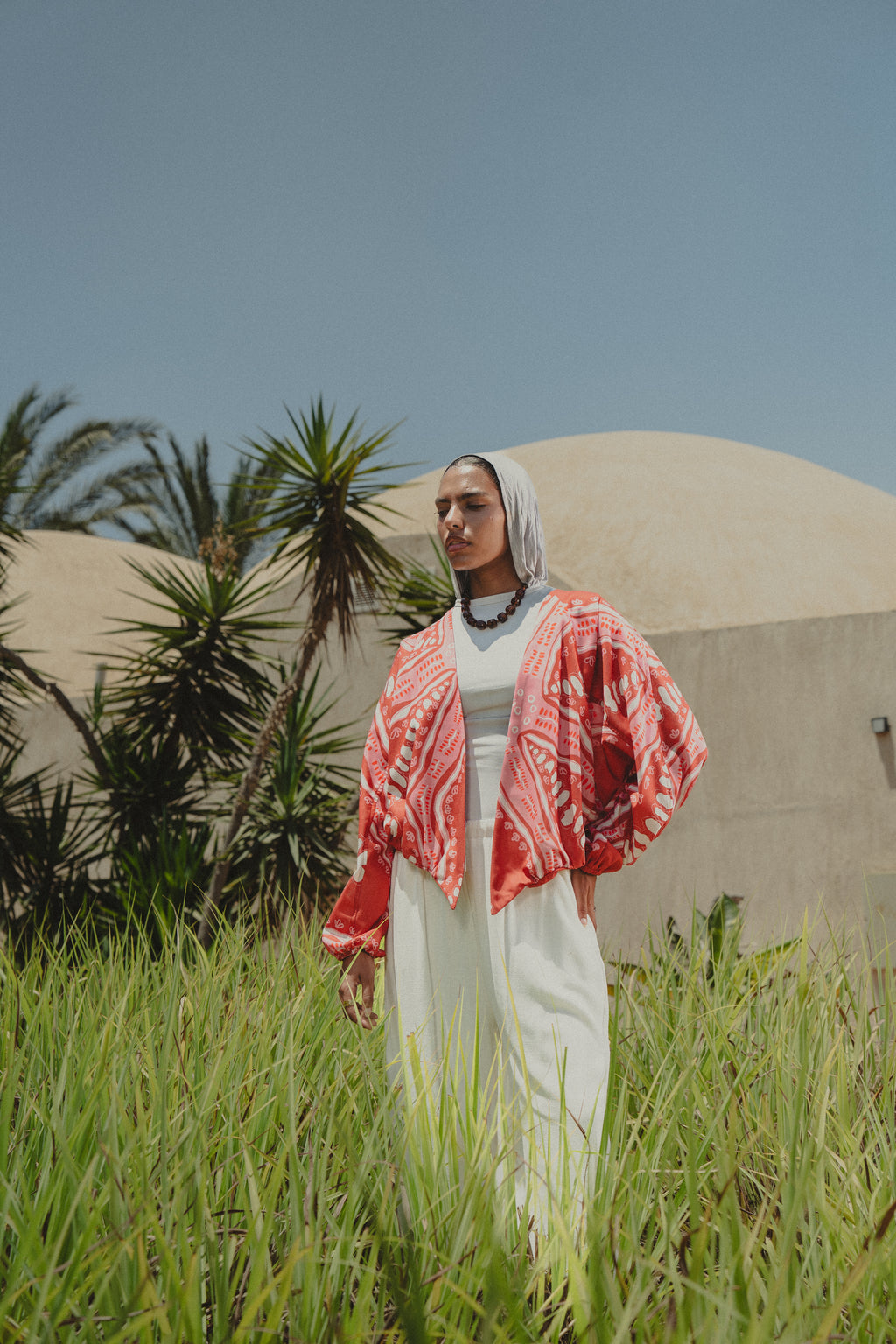 City Girl summer jacket - Red X Pink