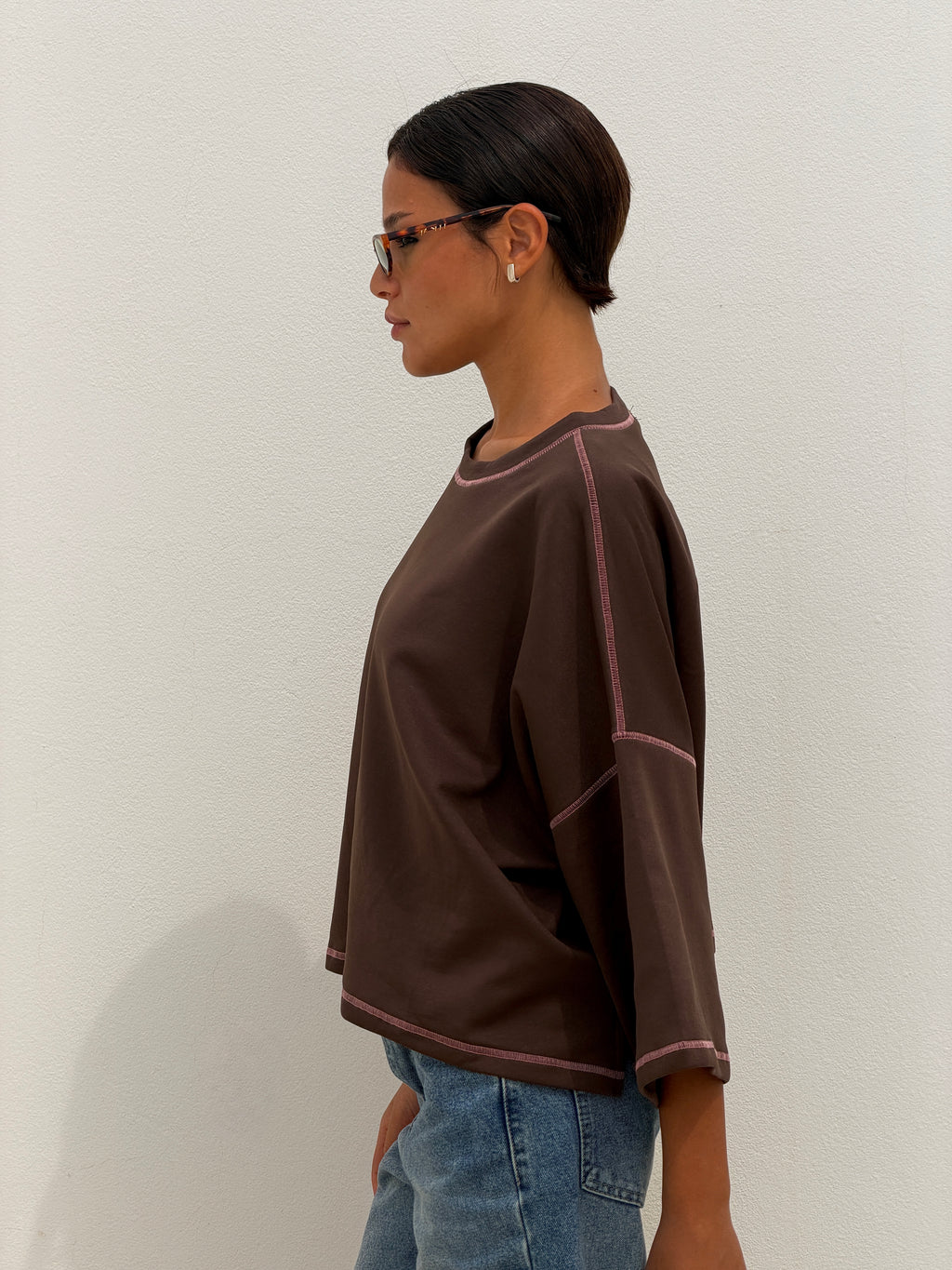 On The Go Tee - Brown
