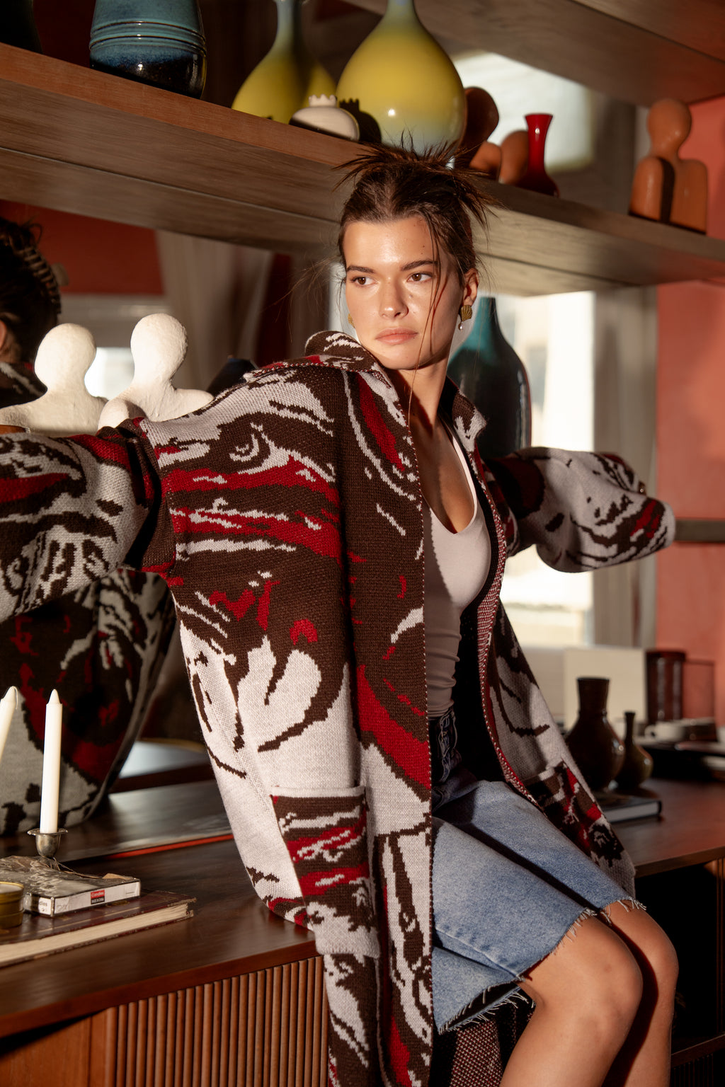 Hazel Knitted Kimono