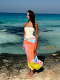 Long towel wrap skirt
