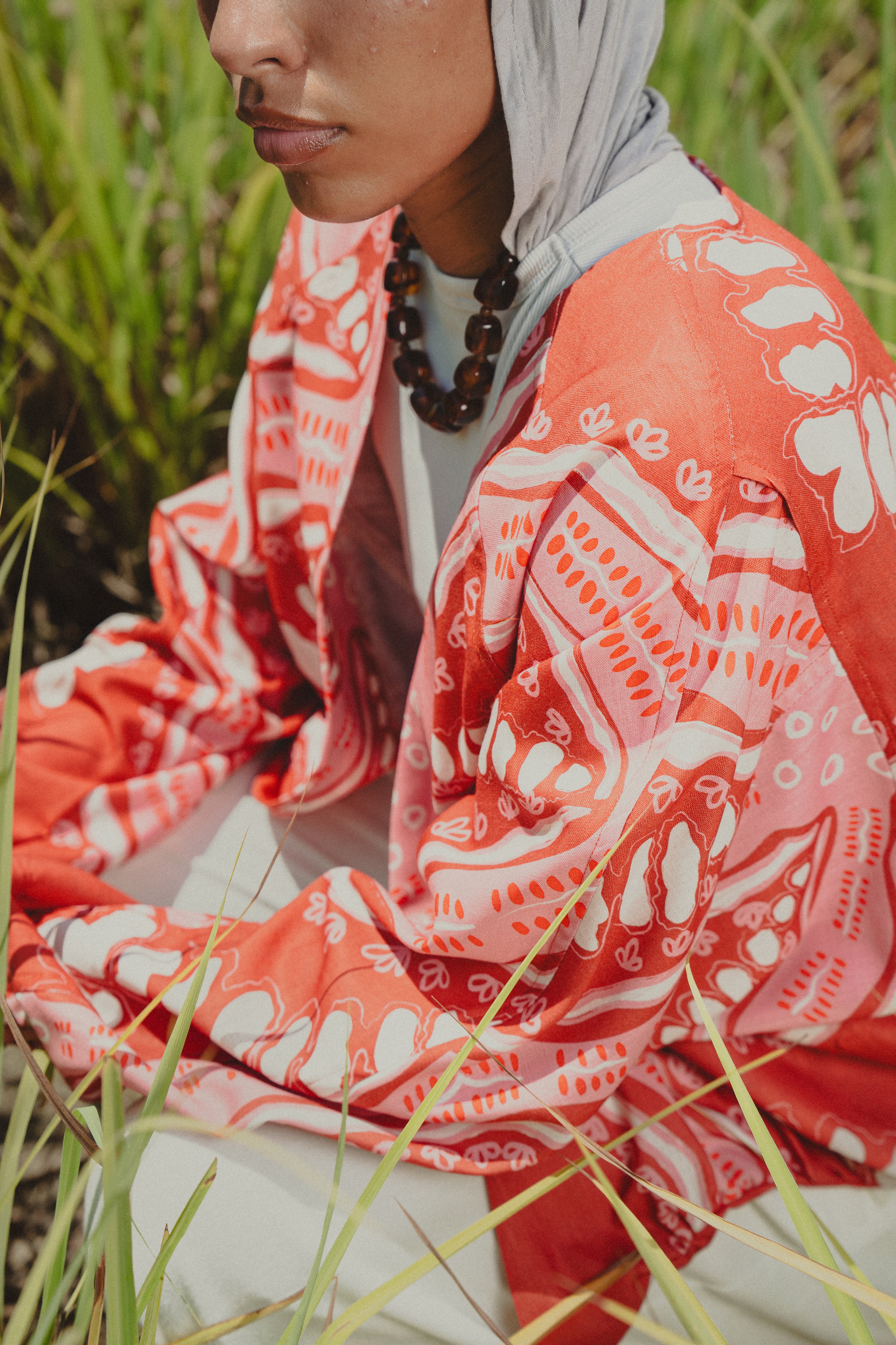 City Girl summer jacket - Red X Pink