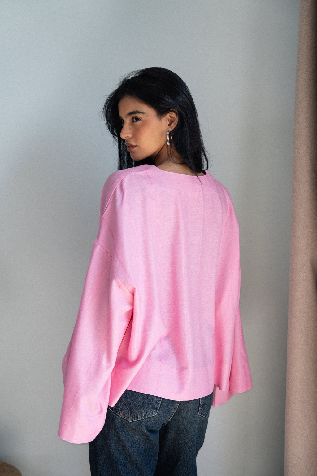 Candy Linen Top - Pink