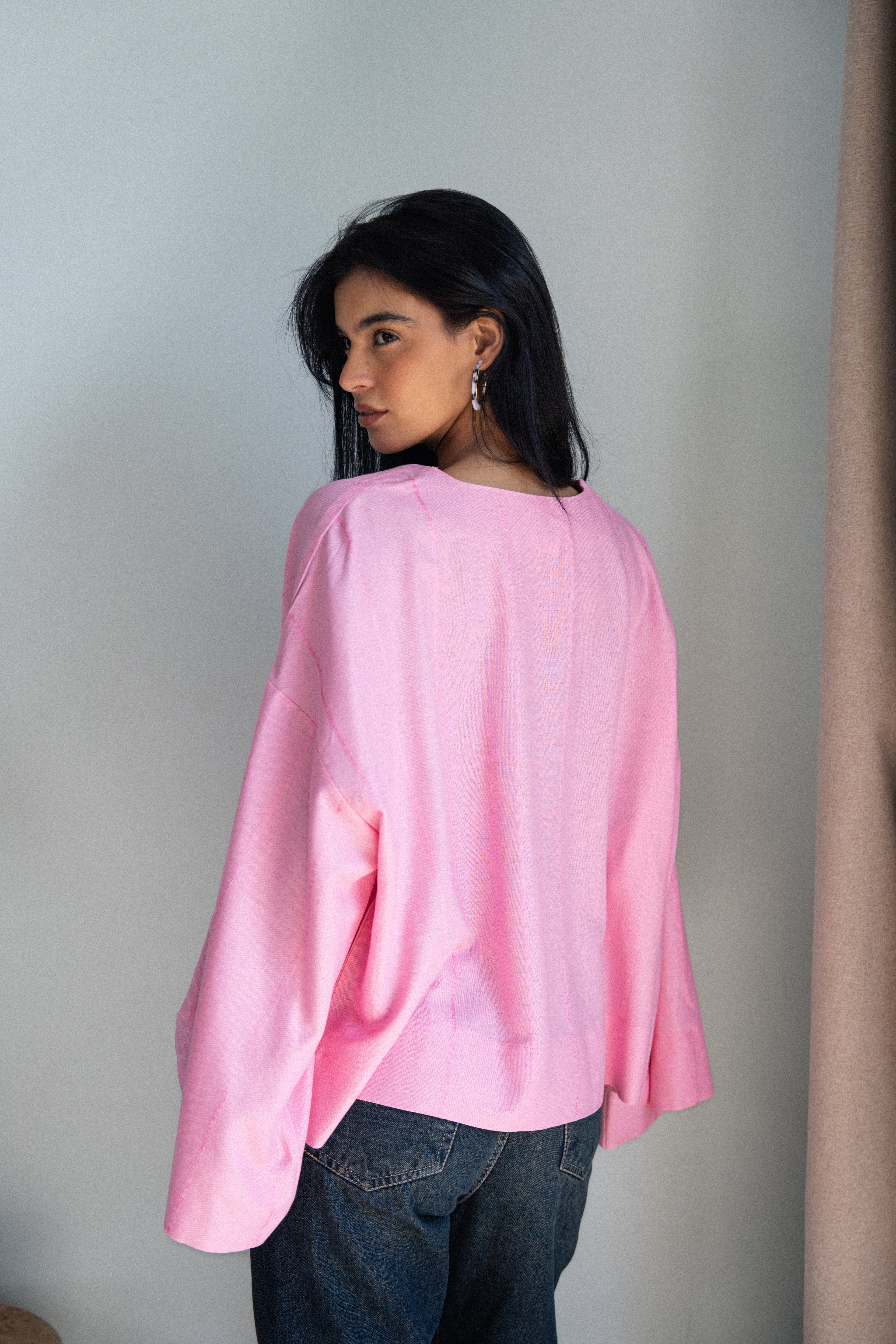 Candy Linen Top - Pink