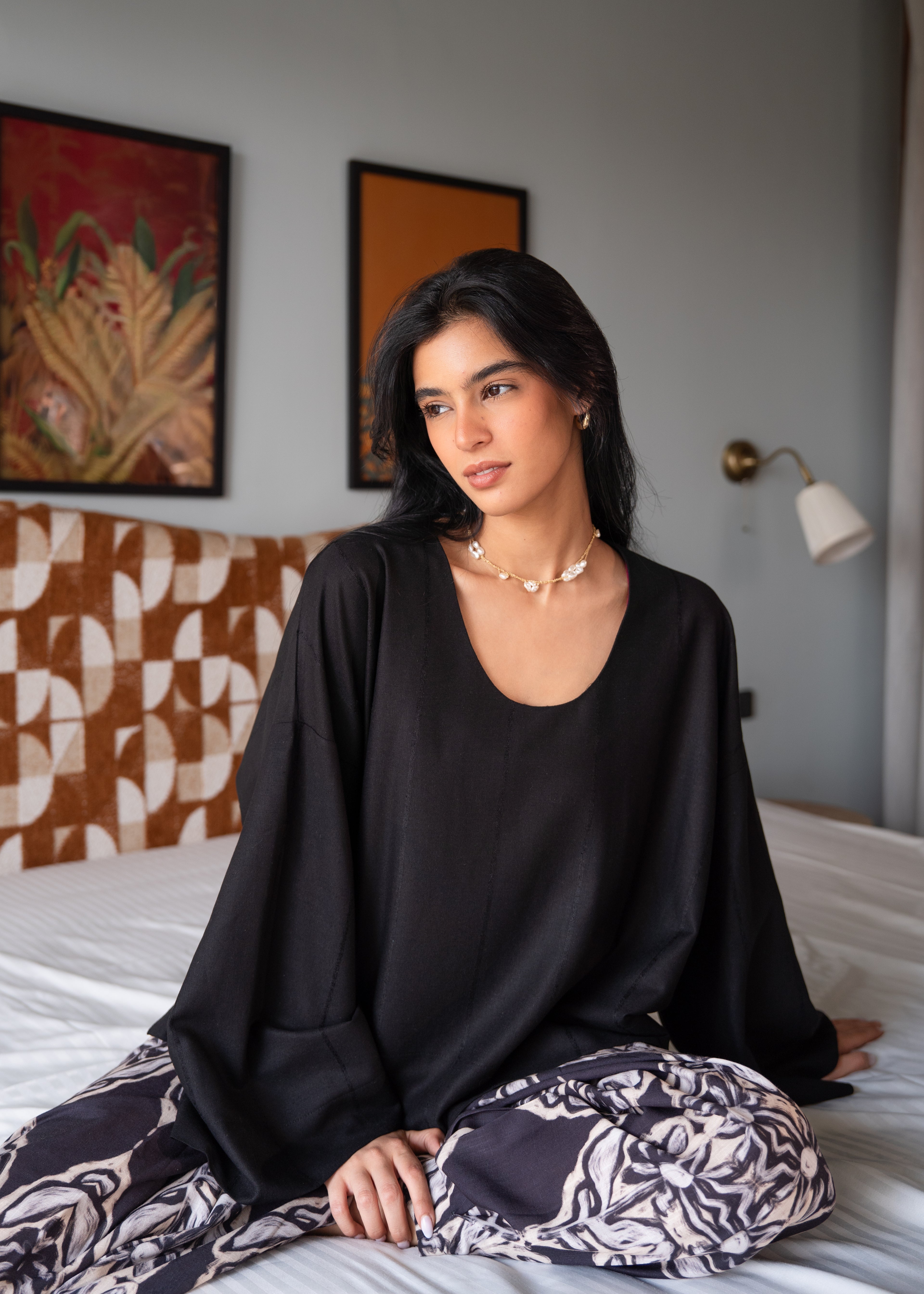 Candy Linen Top - Black