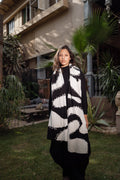 Areeba Scarf - Black X White