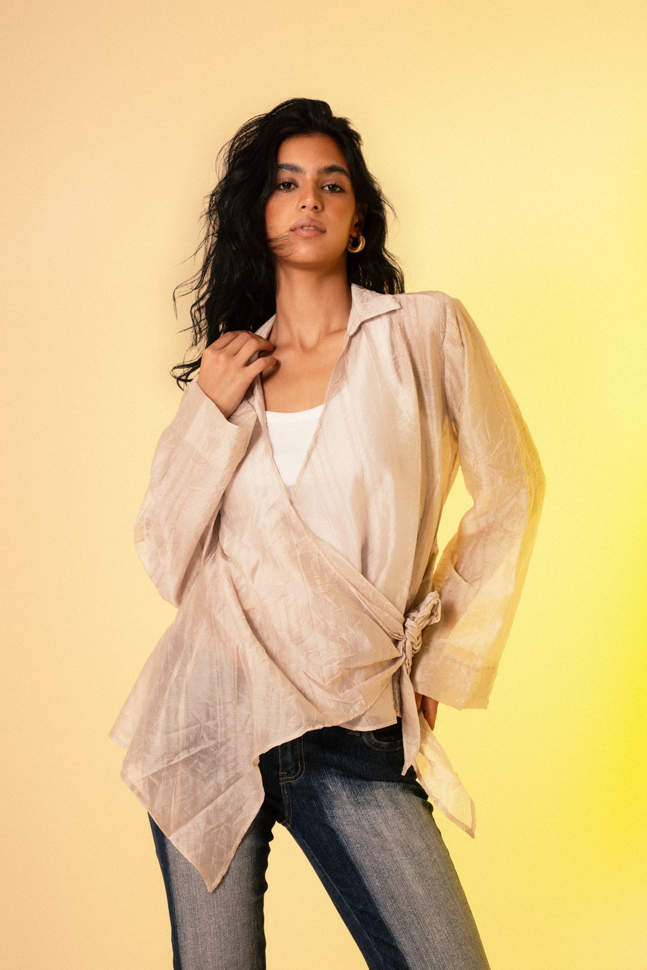 Alba Top - Light Beige