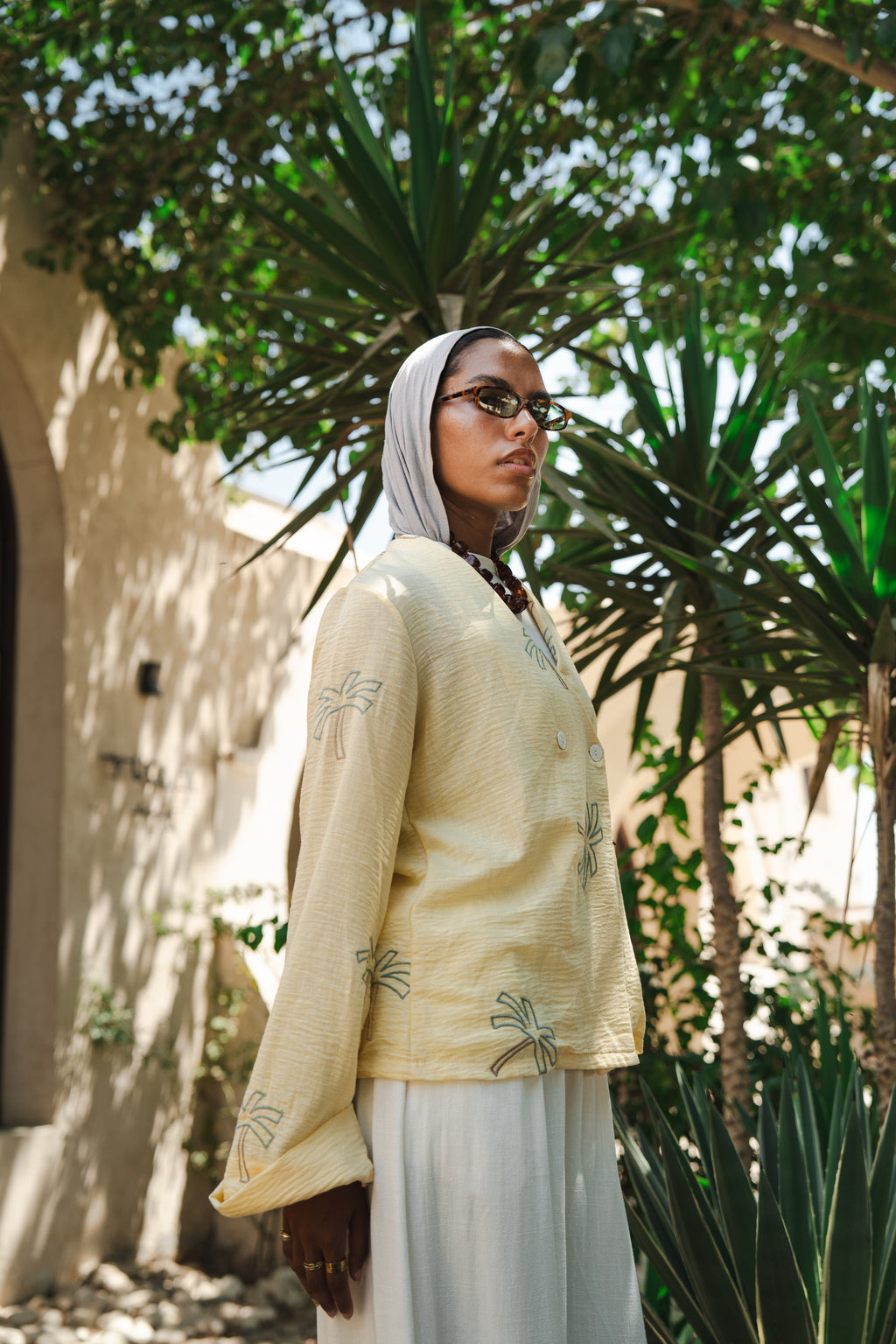 Sa World embroidery shirt - The Palm