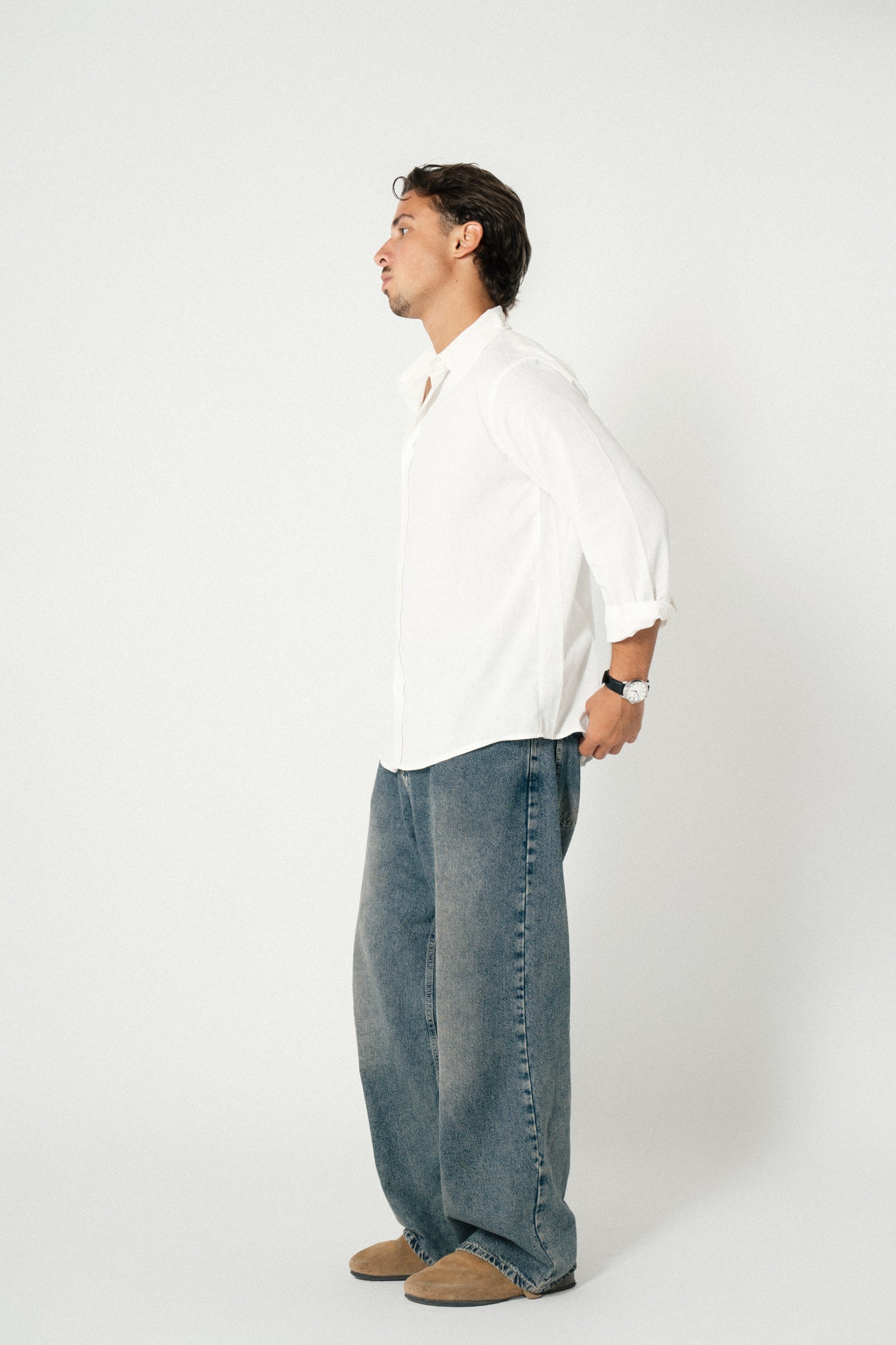 Men Full Sleeves Linen Shirts