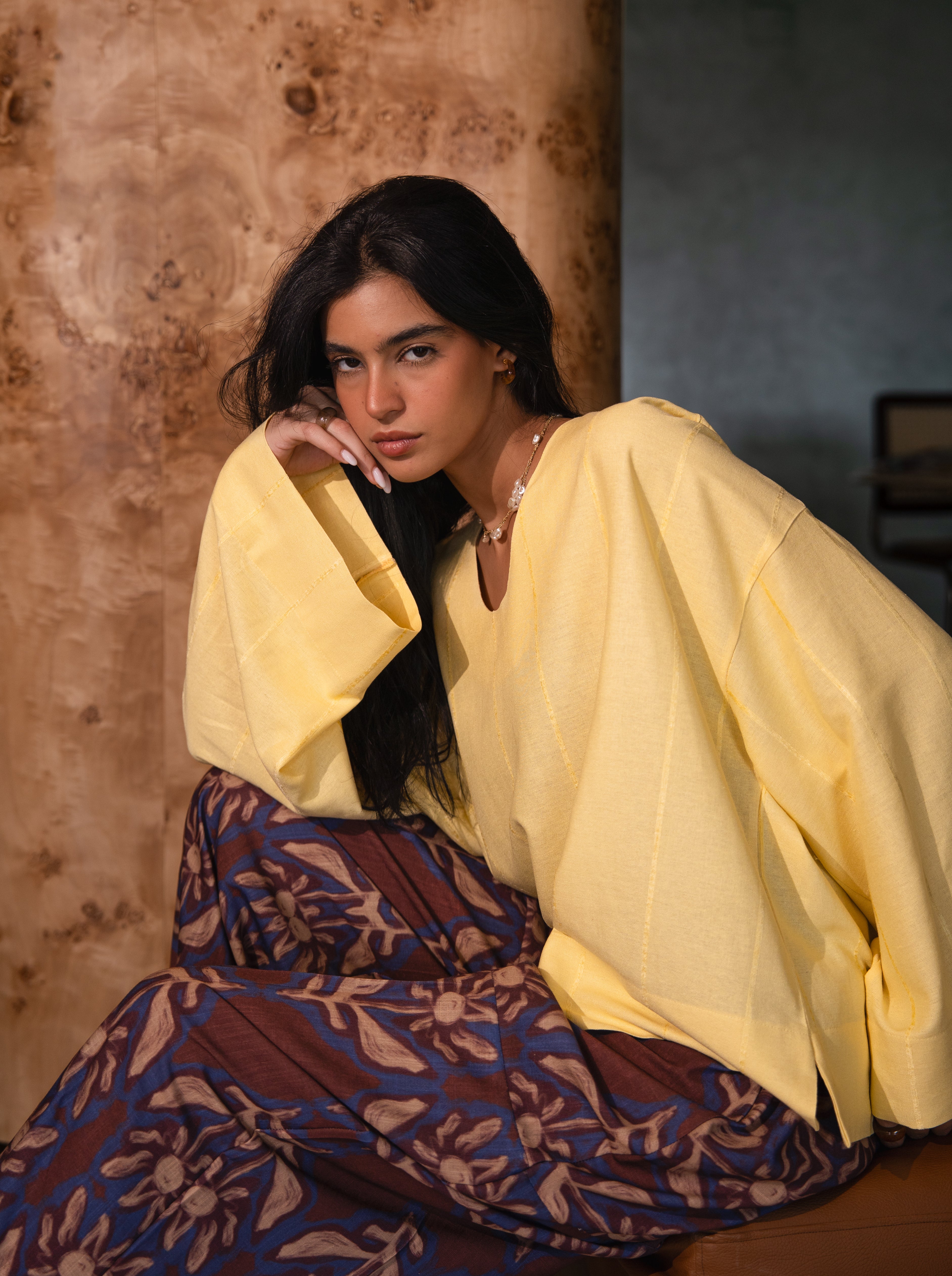 Candy Linen Top - Yellow