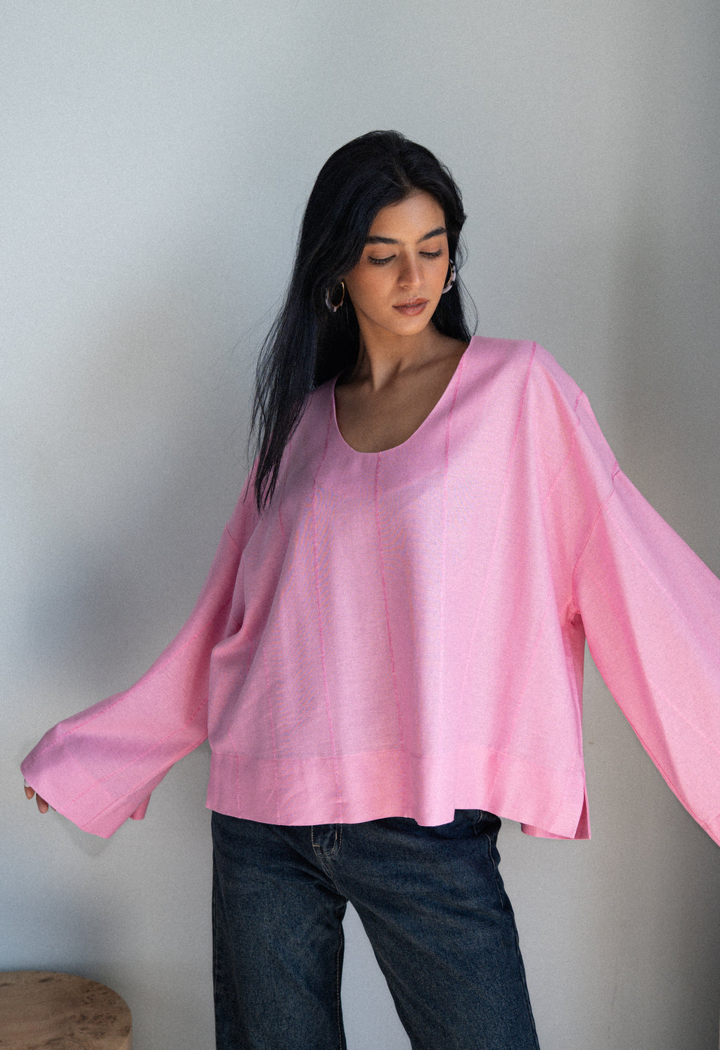 Candy Linen Top - Pink