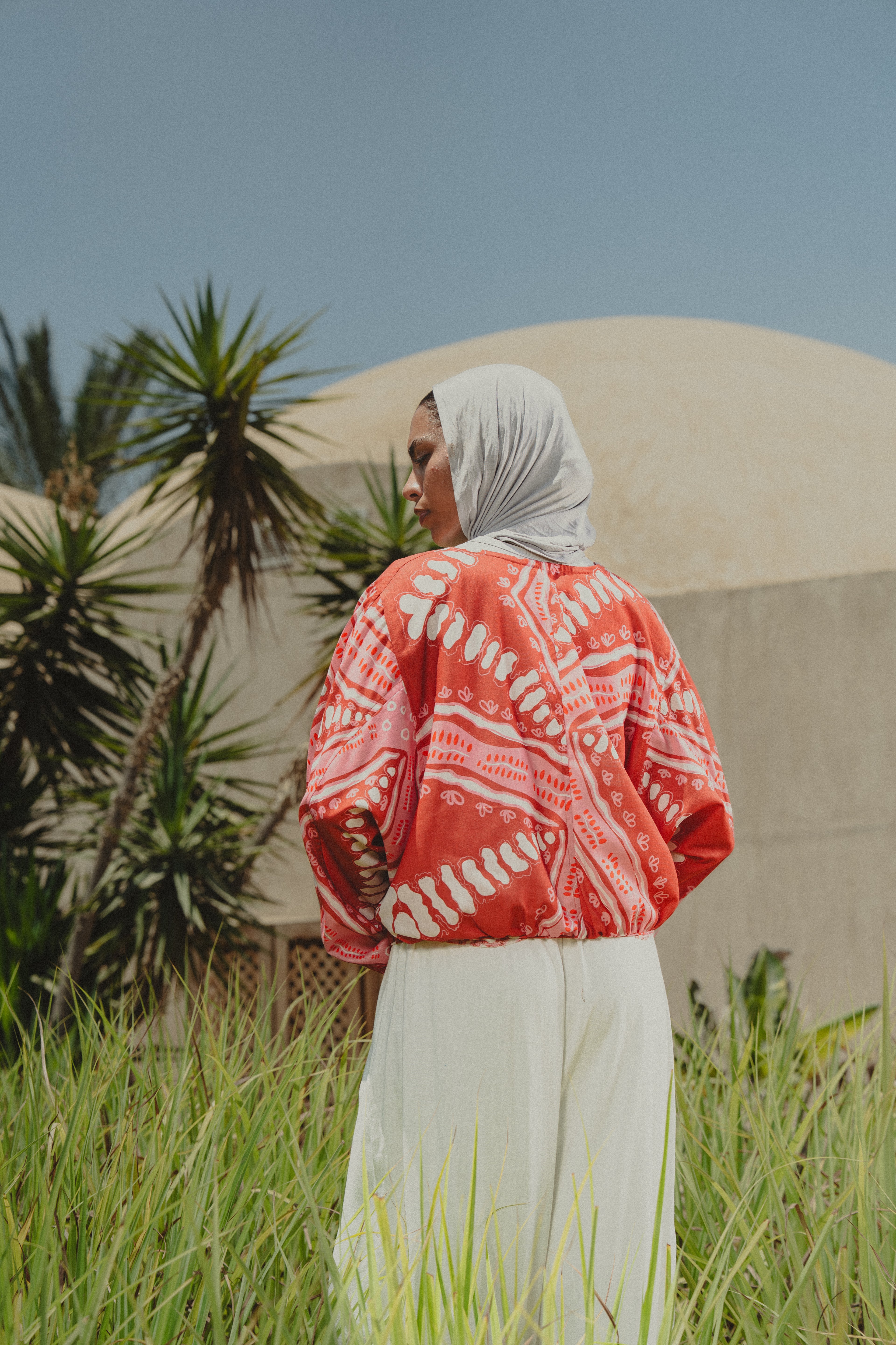 City Girl summer jacket - Red X Pink