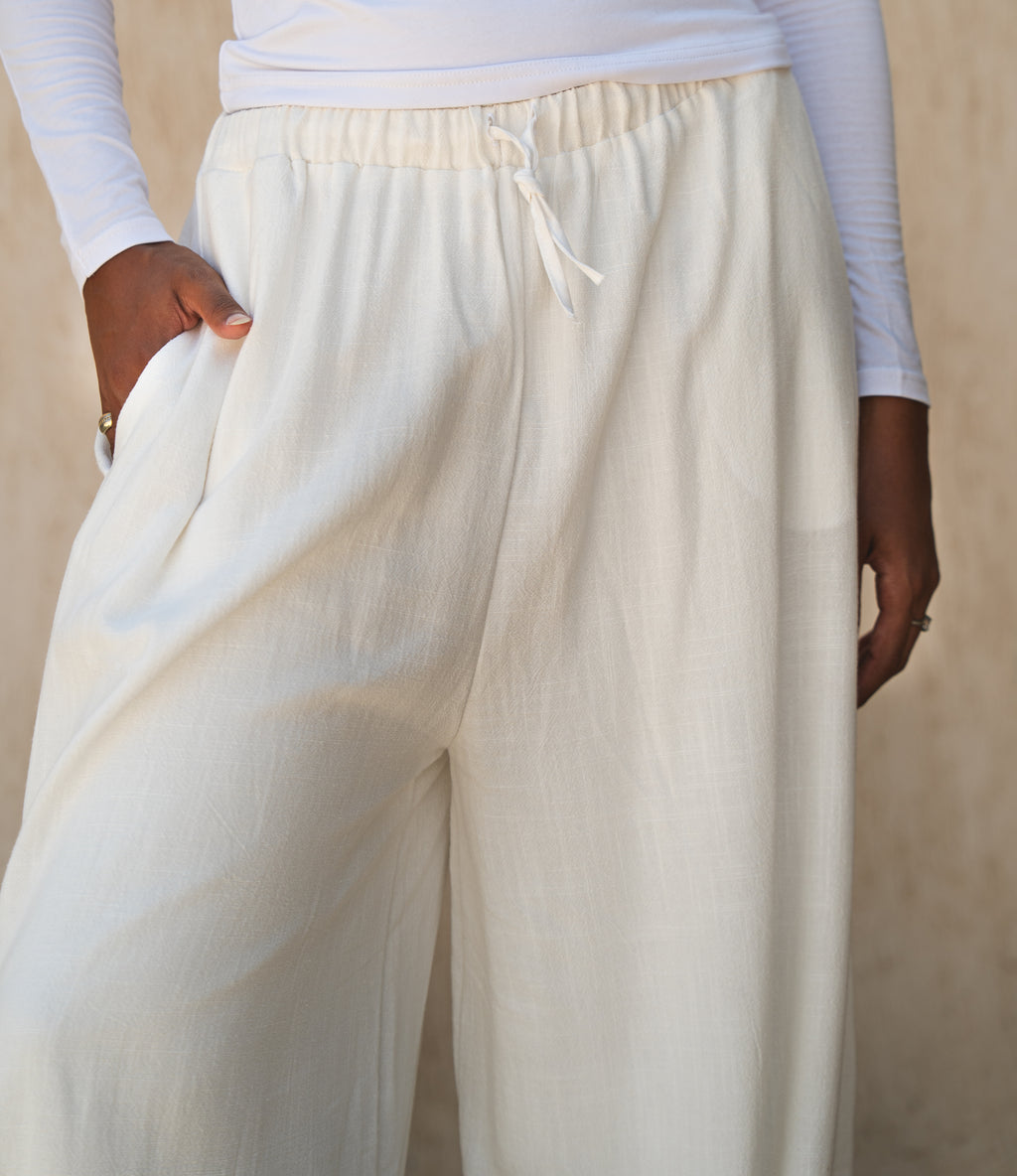 Fiesta Pants - plain white