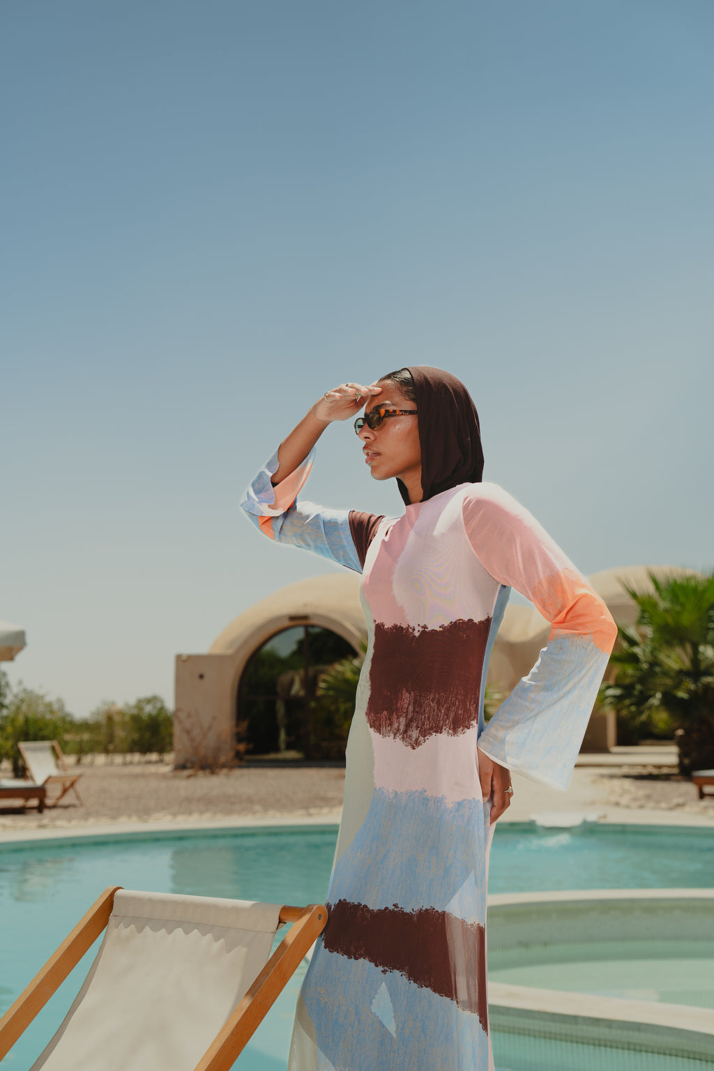 Sunny mesh coverup - Pastel