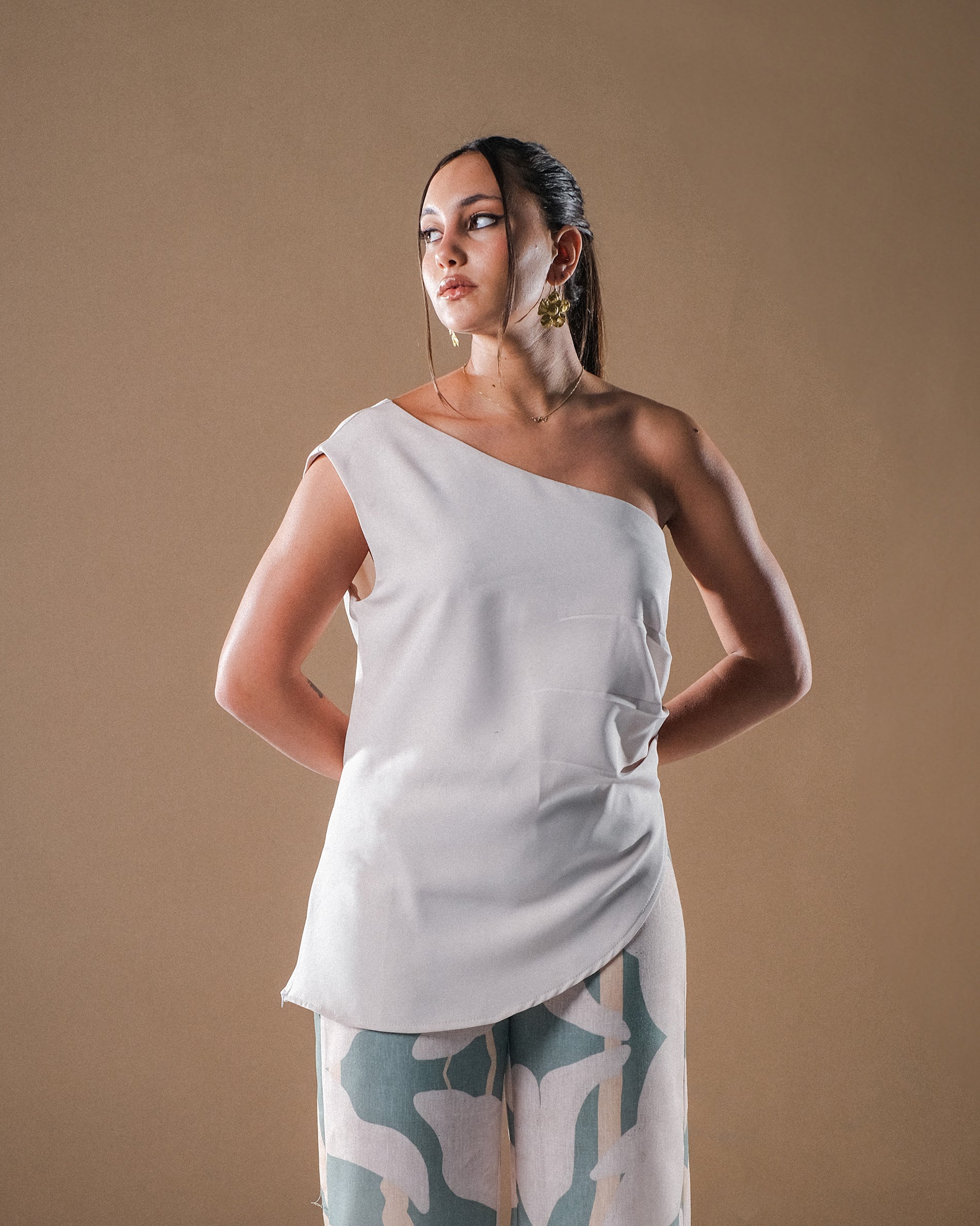 Floral Pants - Sage Green