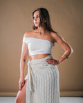Mesh Wrap Skirt